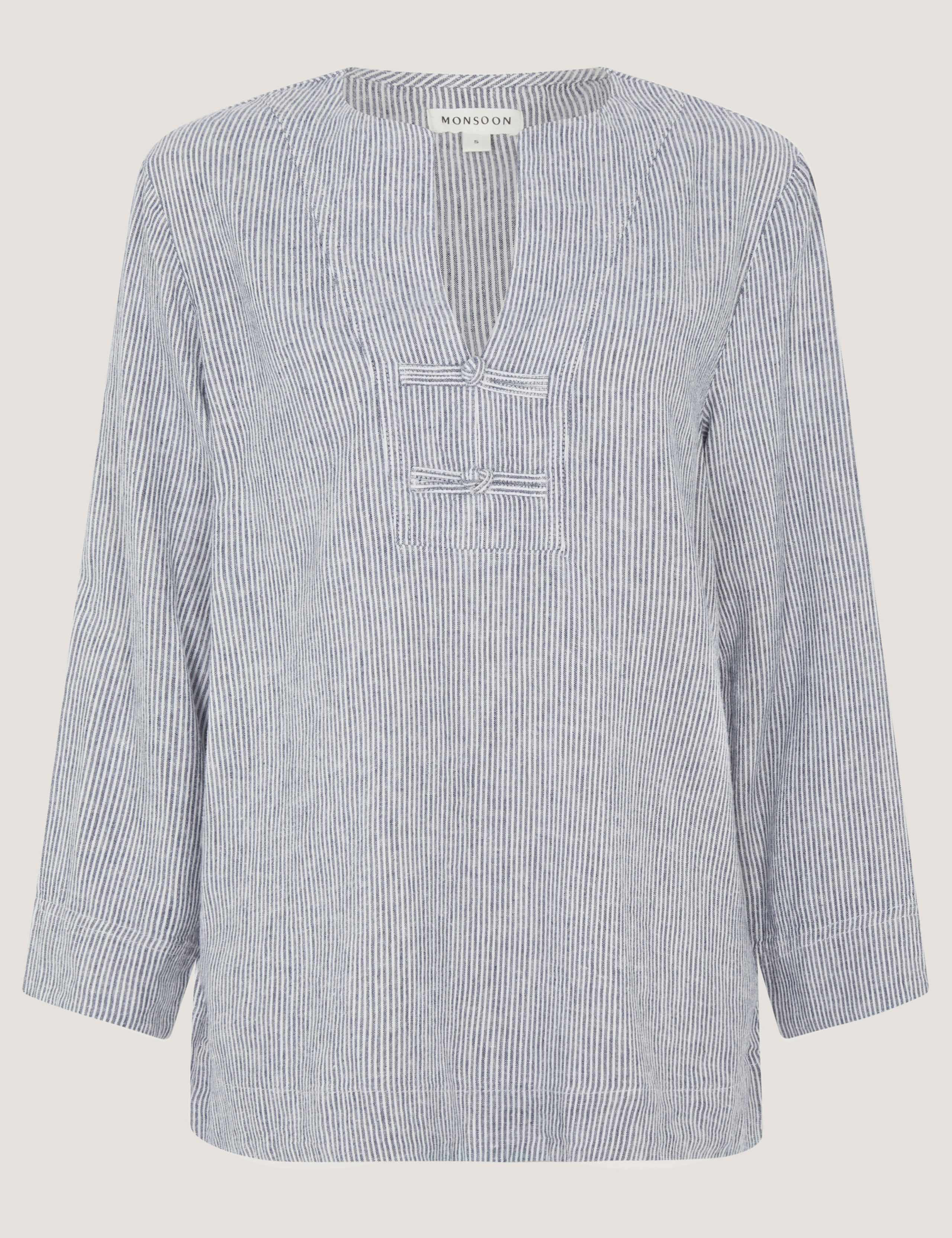 Pure Cotton Floral Applique Shirt