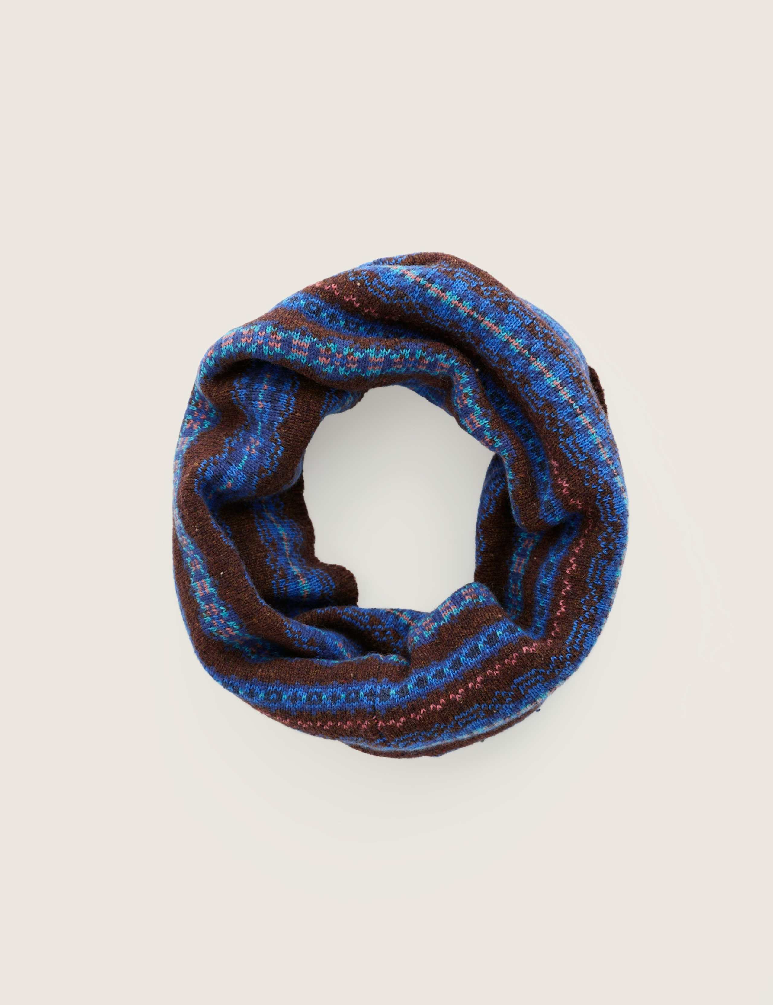 Cotton Blend Fairisle Snood