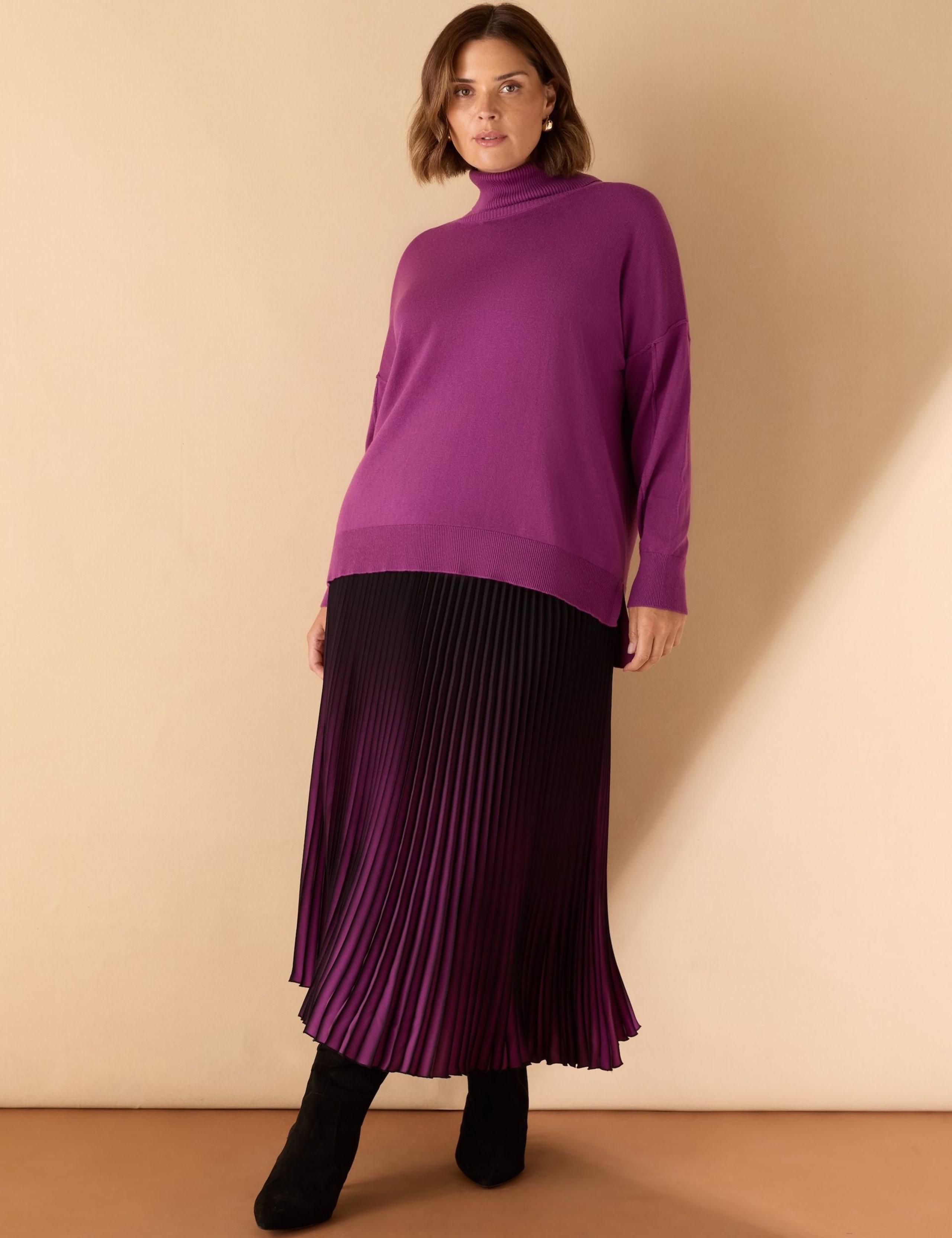 Roll Neck Jumper with Cashmere