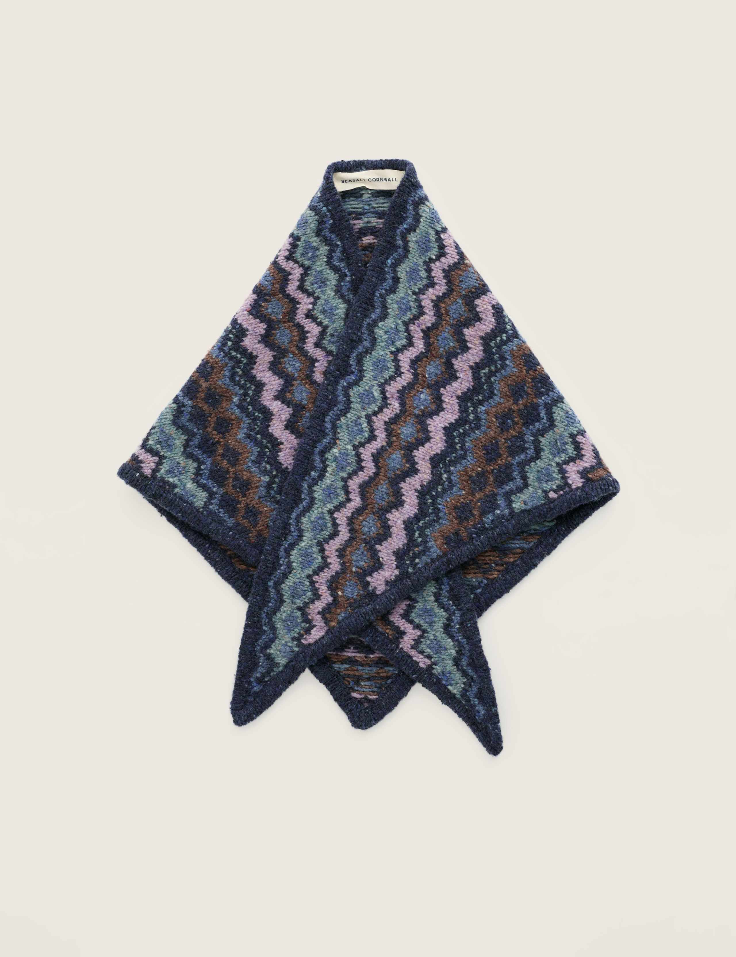Wool Rich Knitted Fairisle Scarf