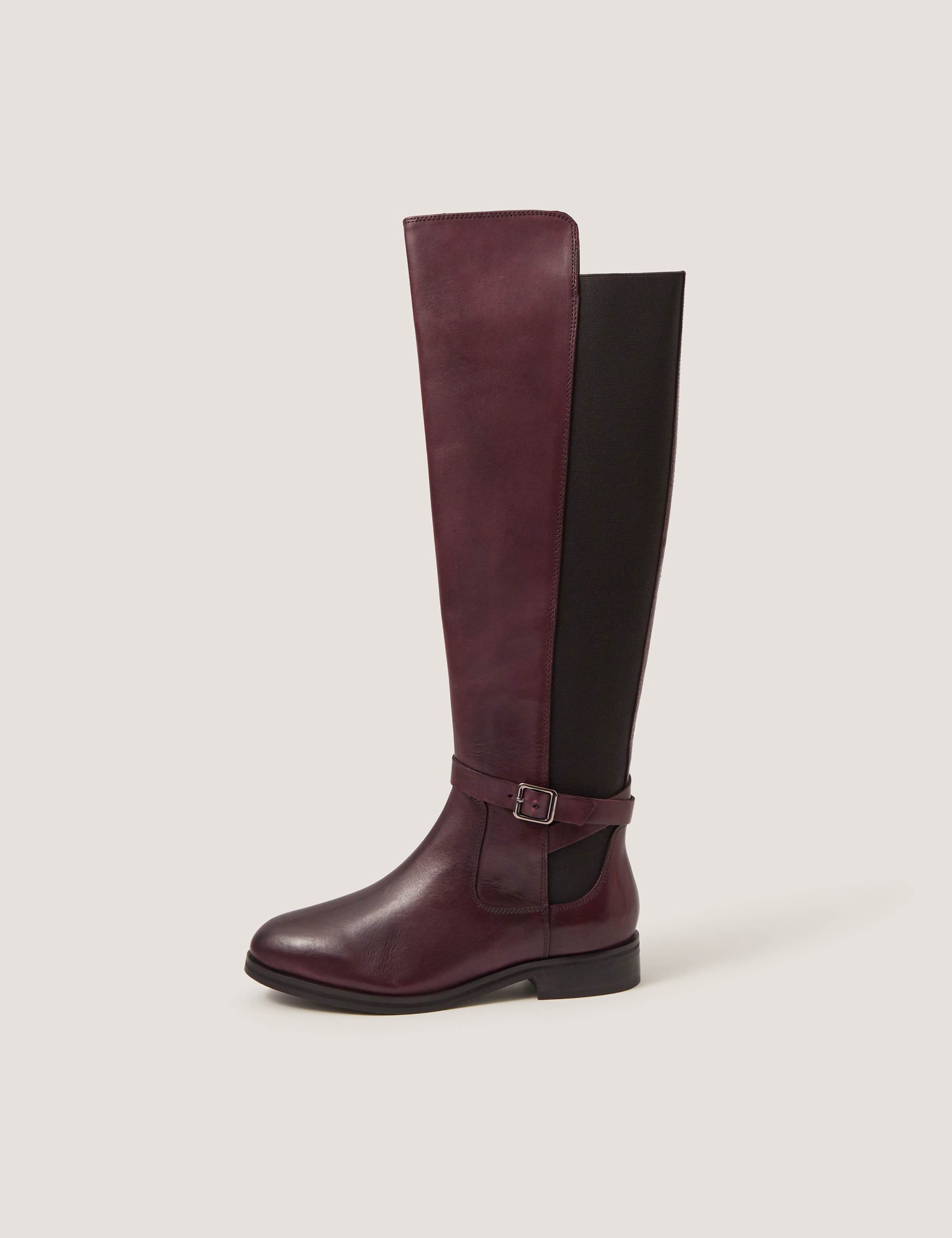 Leather Knee High Boots