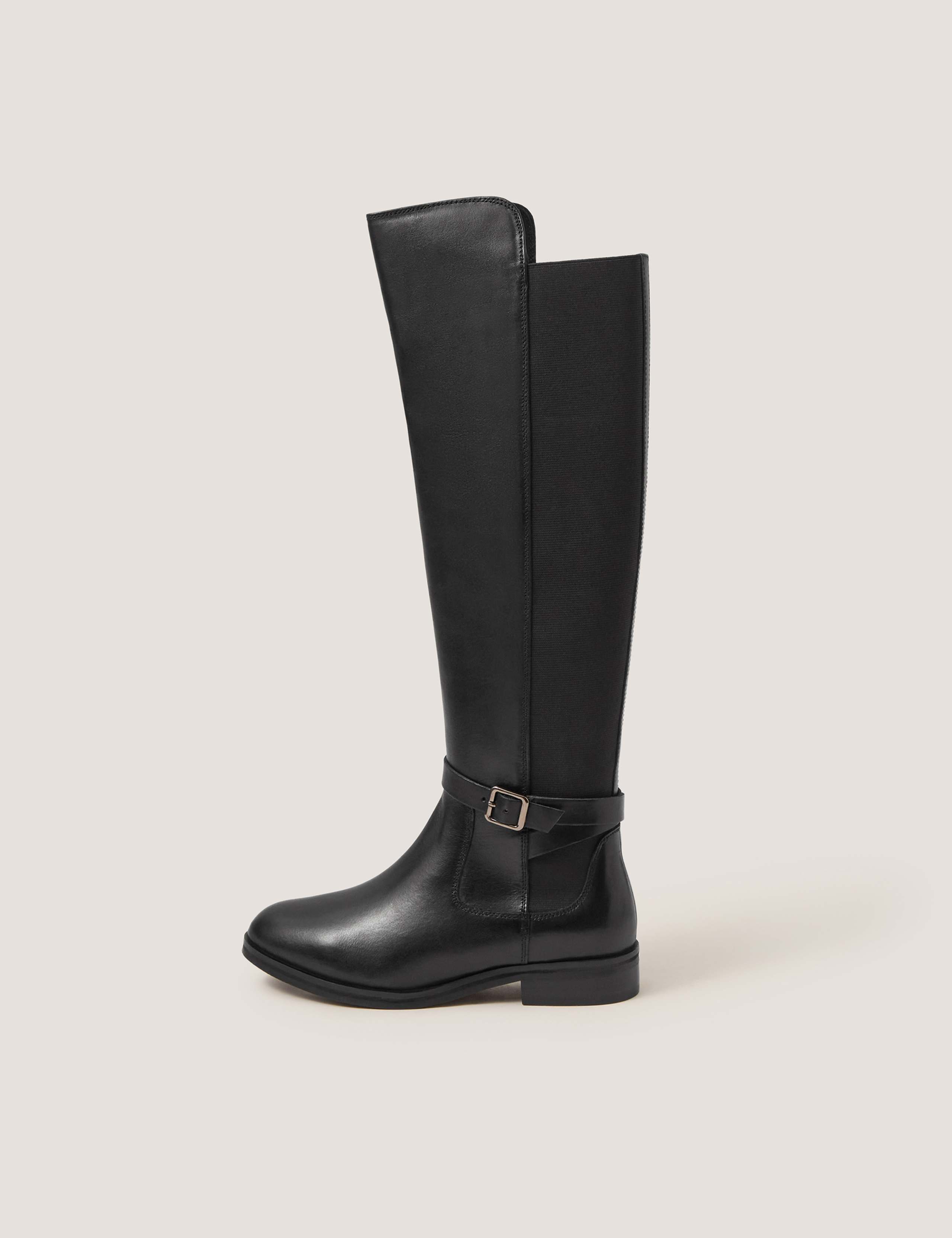 Leather Knee High Boots