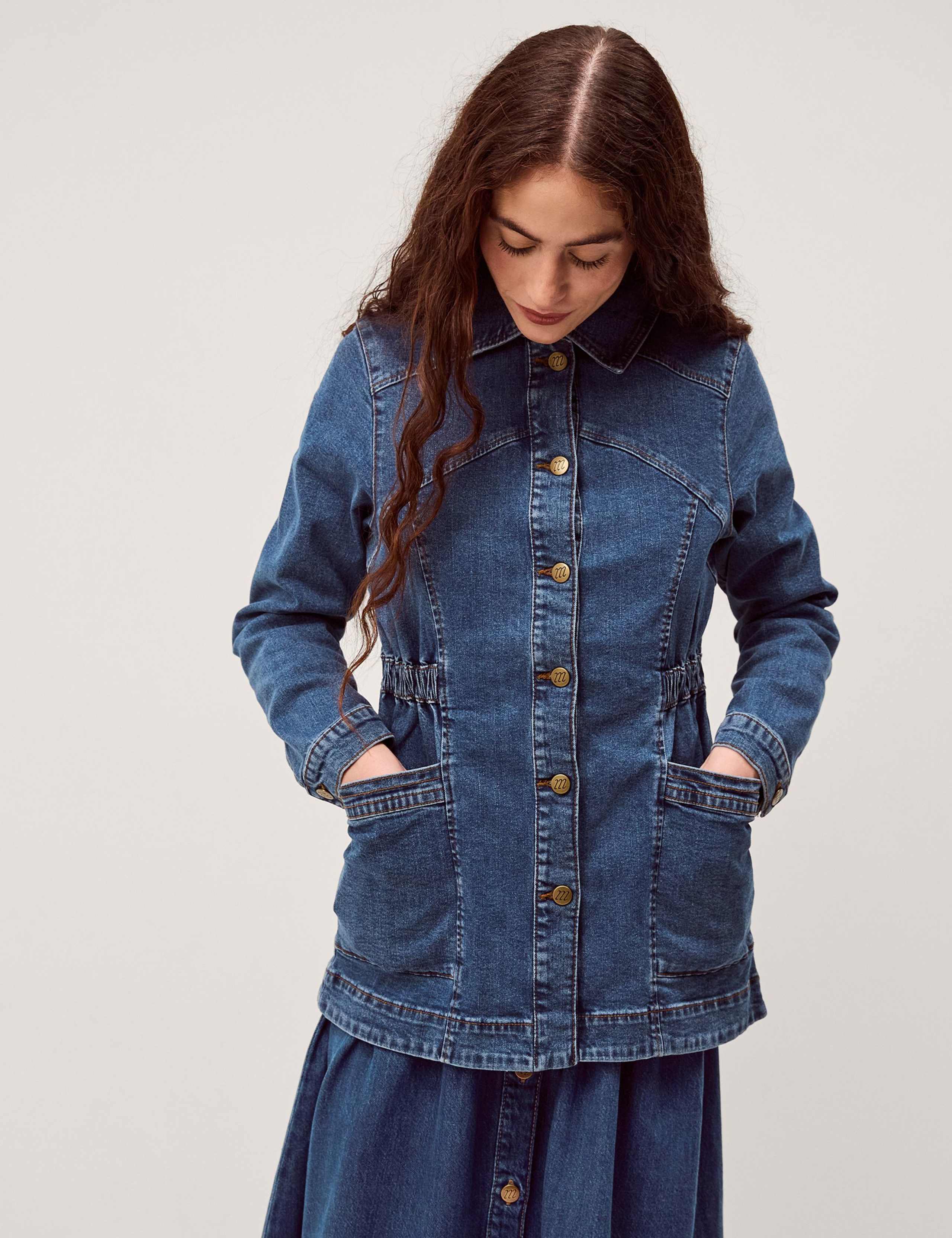 Denim Collared Jacket