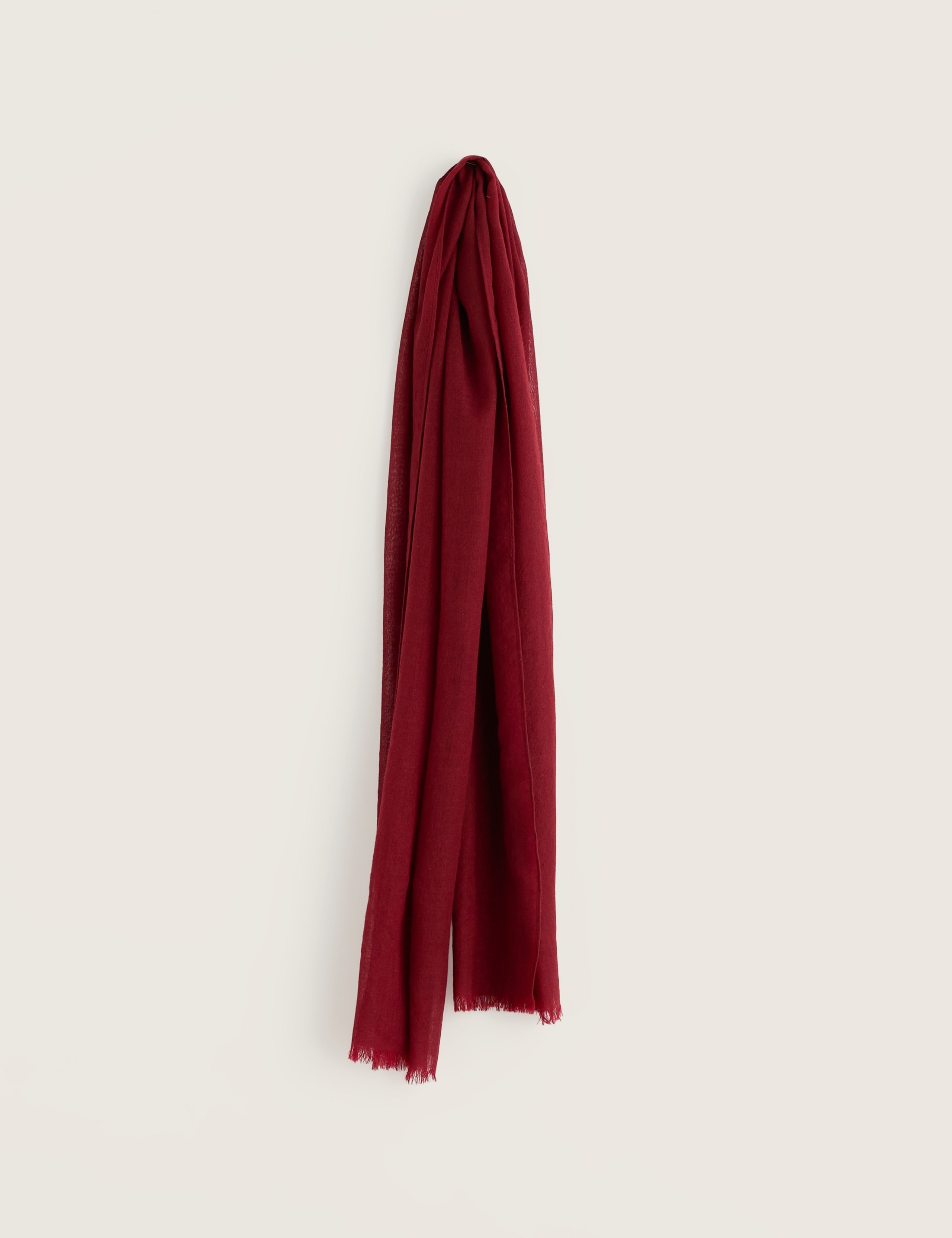 Pure Wool Fringed Scarf