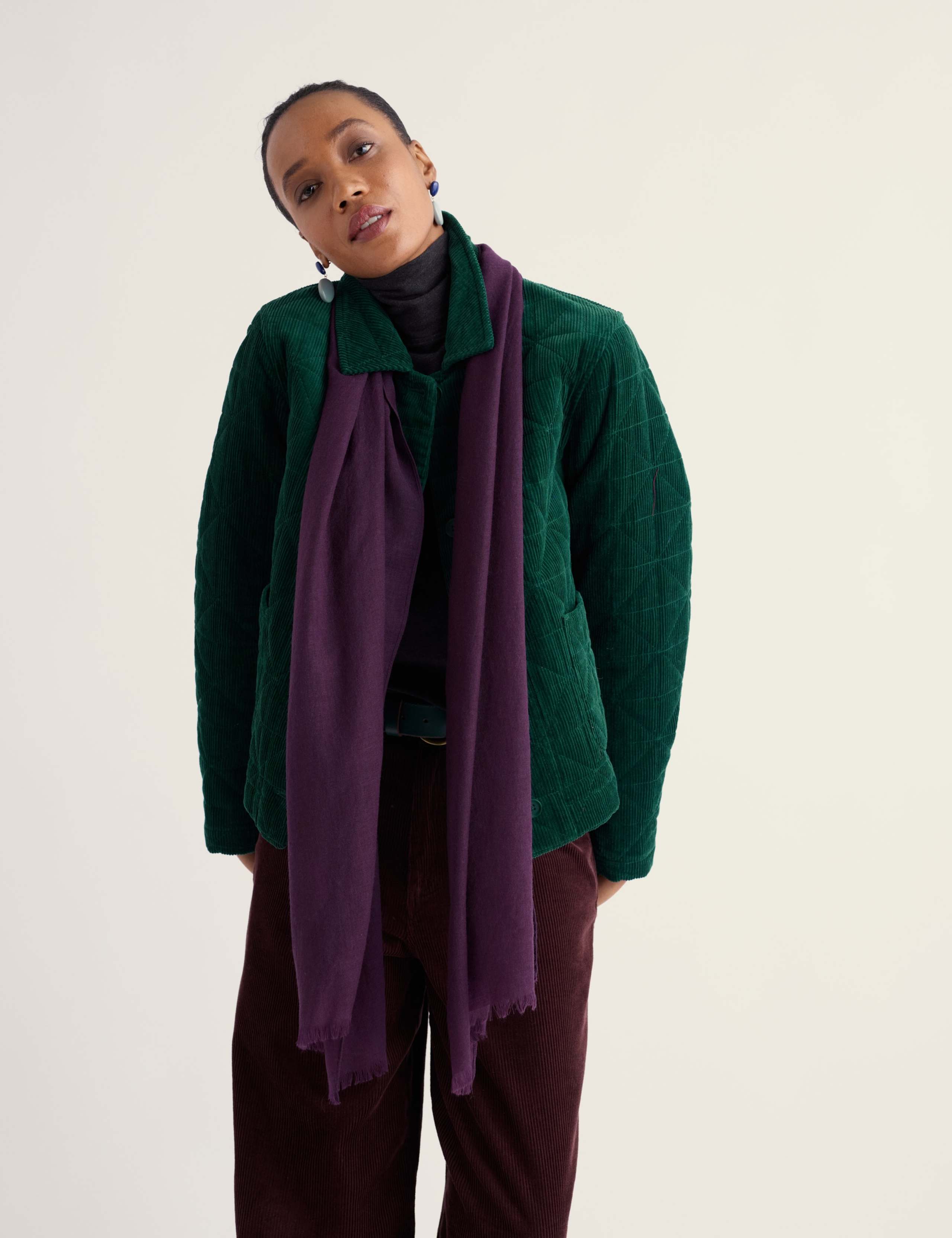 Pure Wool Fringed Scarf