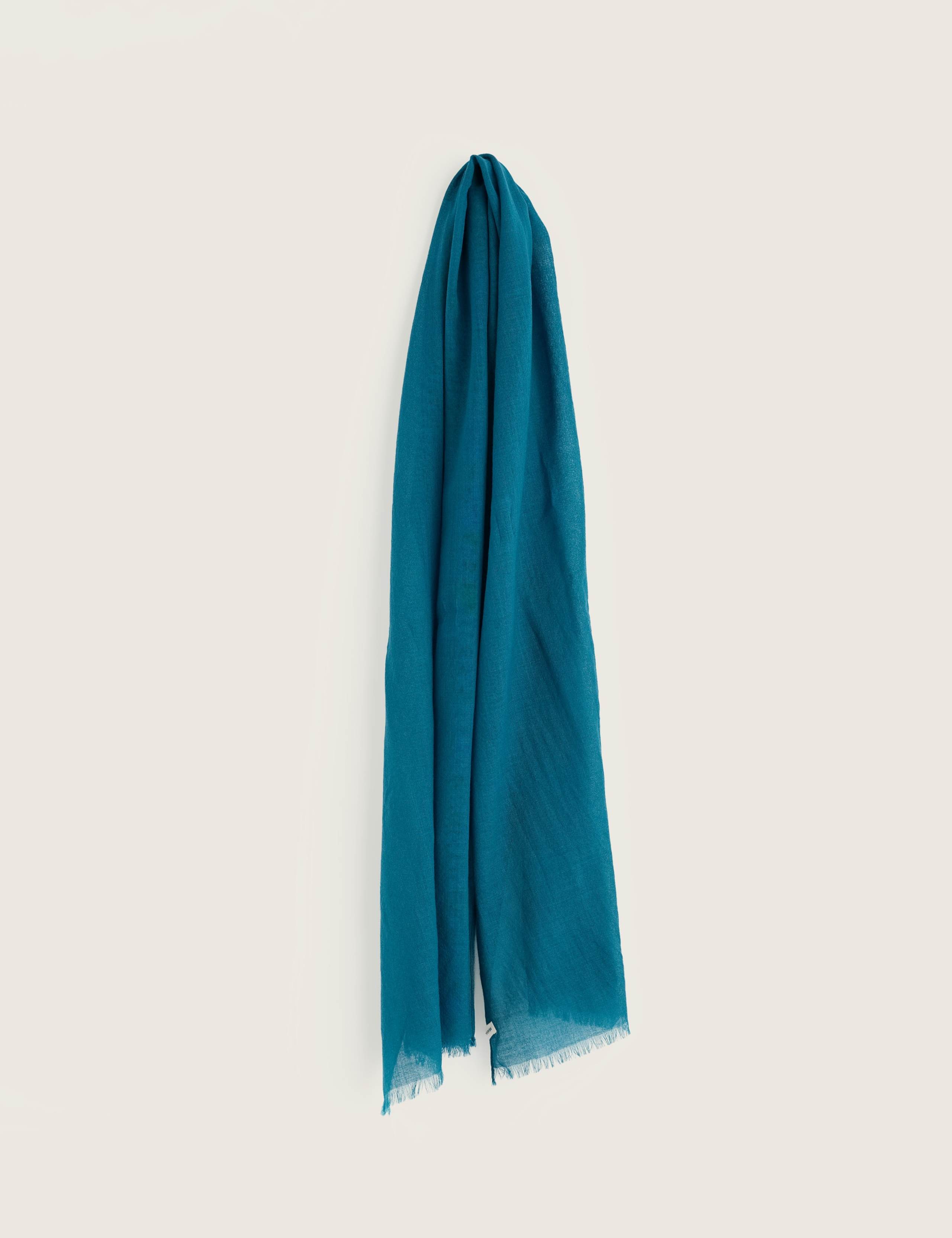 Pure Wool Fringed Scarf