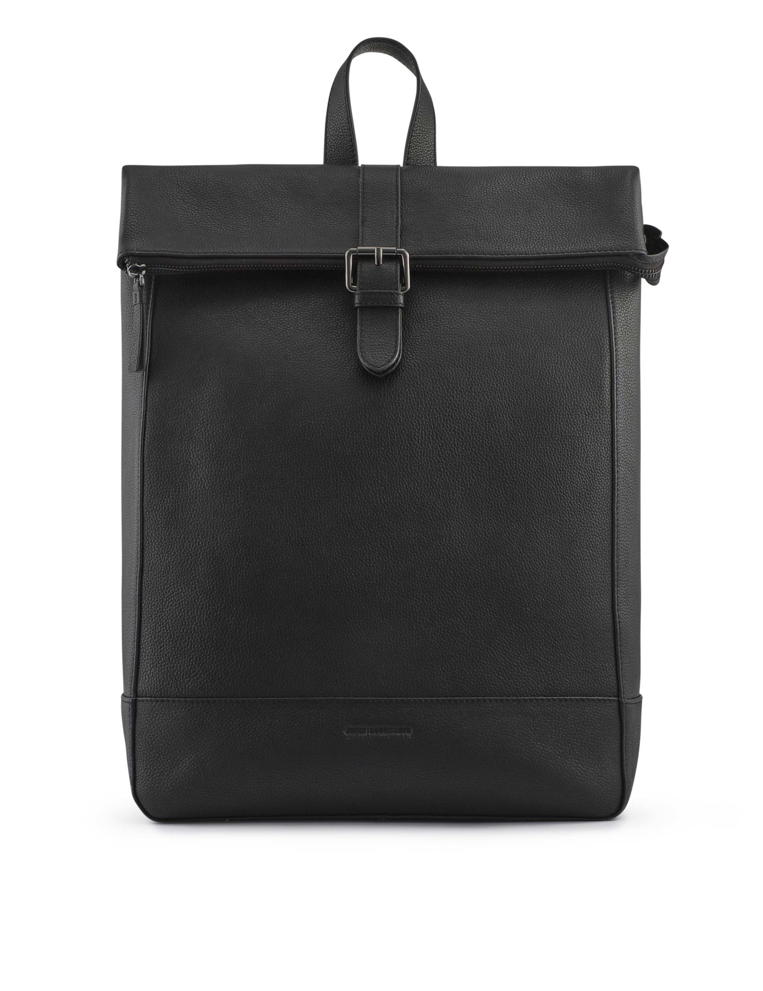 Leather Roll-top Backpack