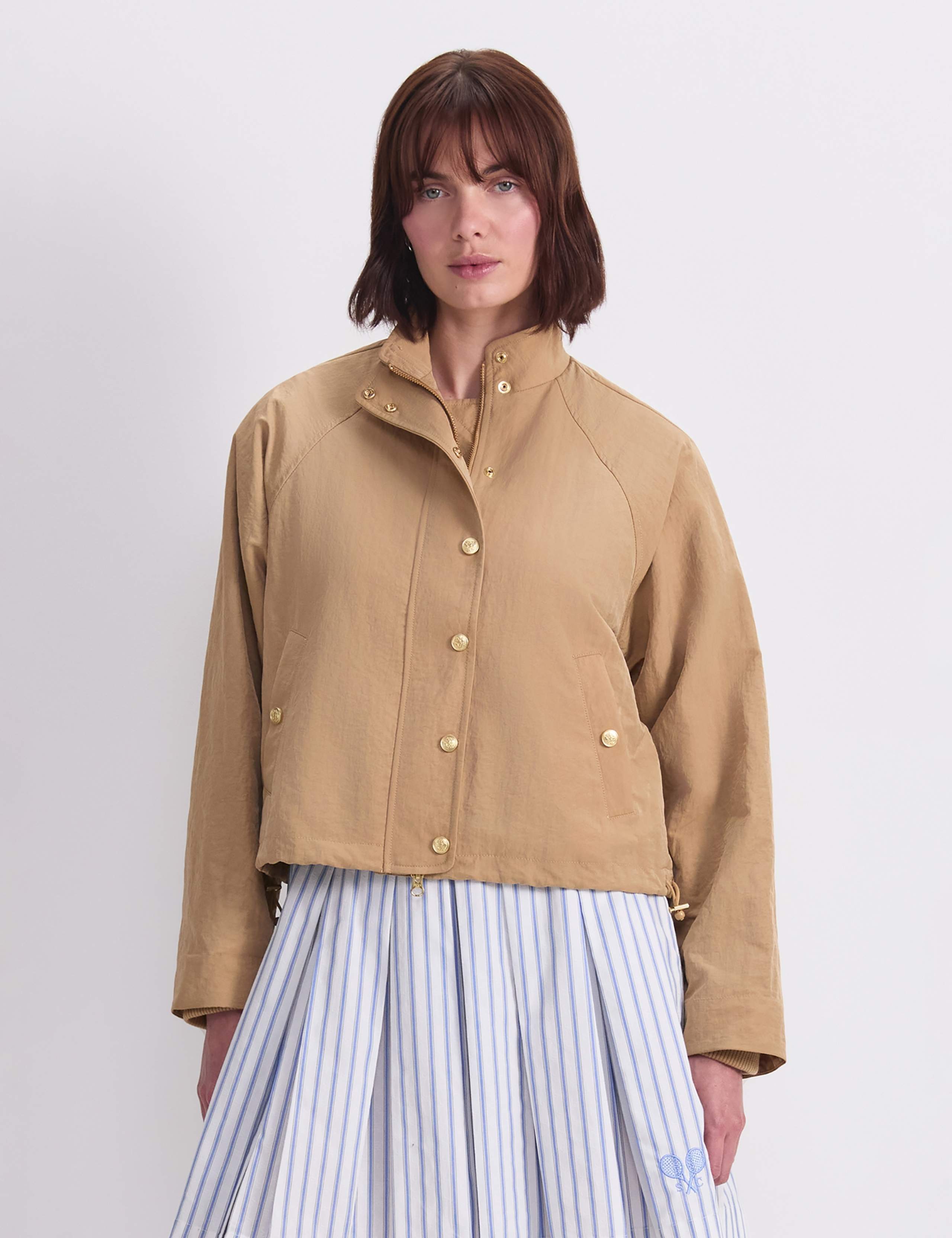 Lightweight Funnel Neck Windcheater Jacket