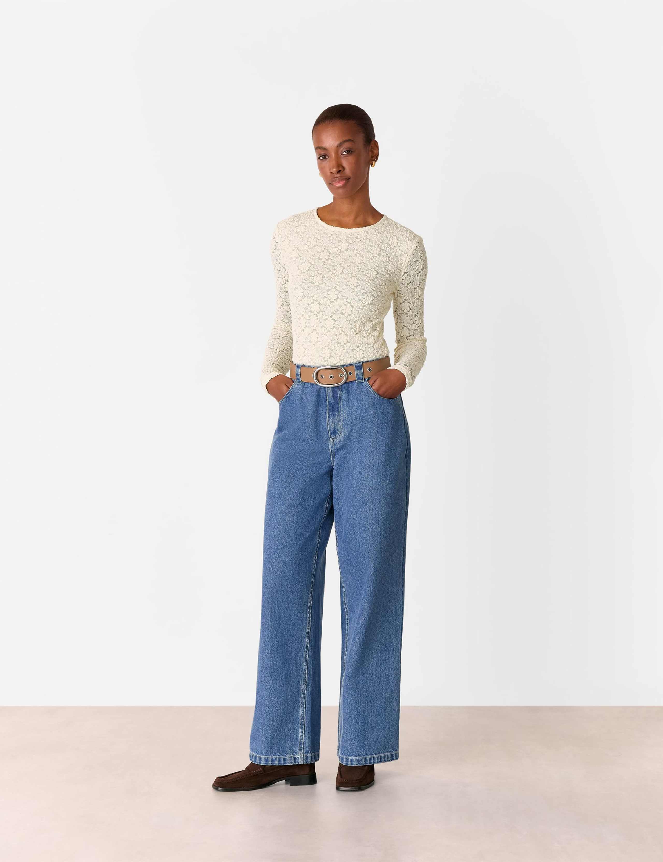 Jersey Lace Top