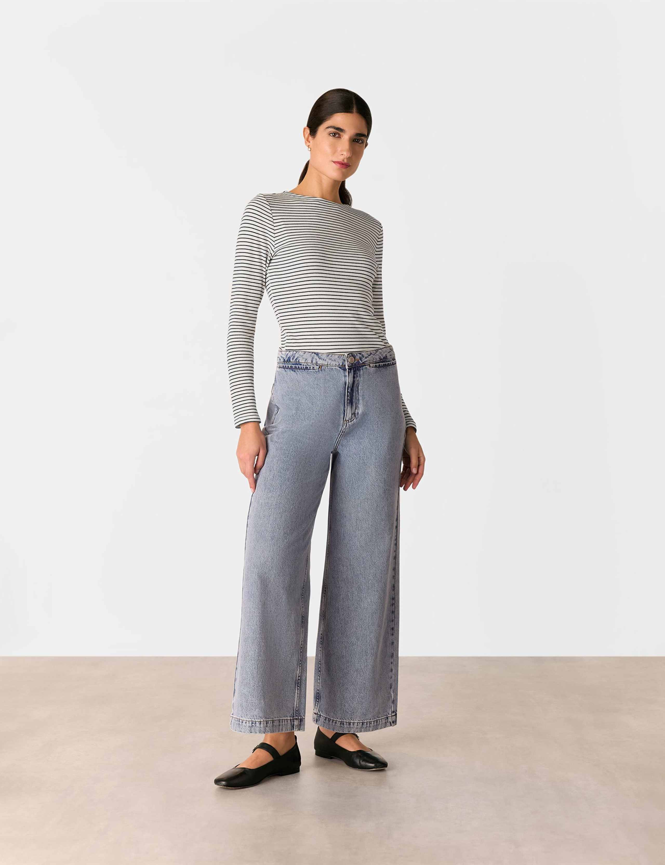 Cotton Rich Striped Top