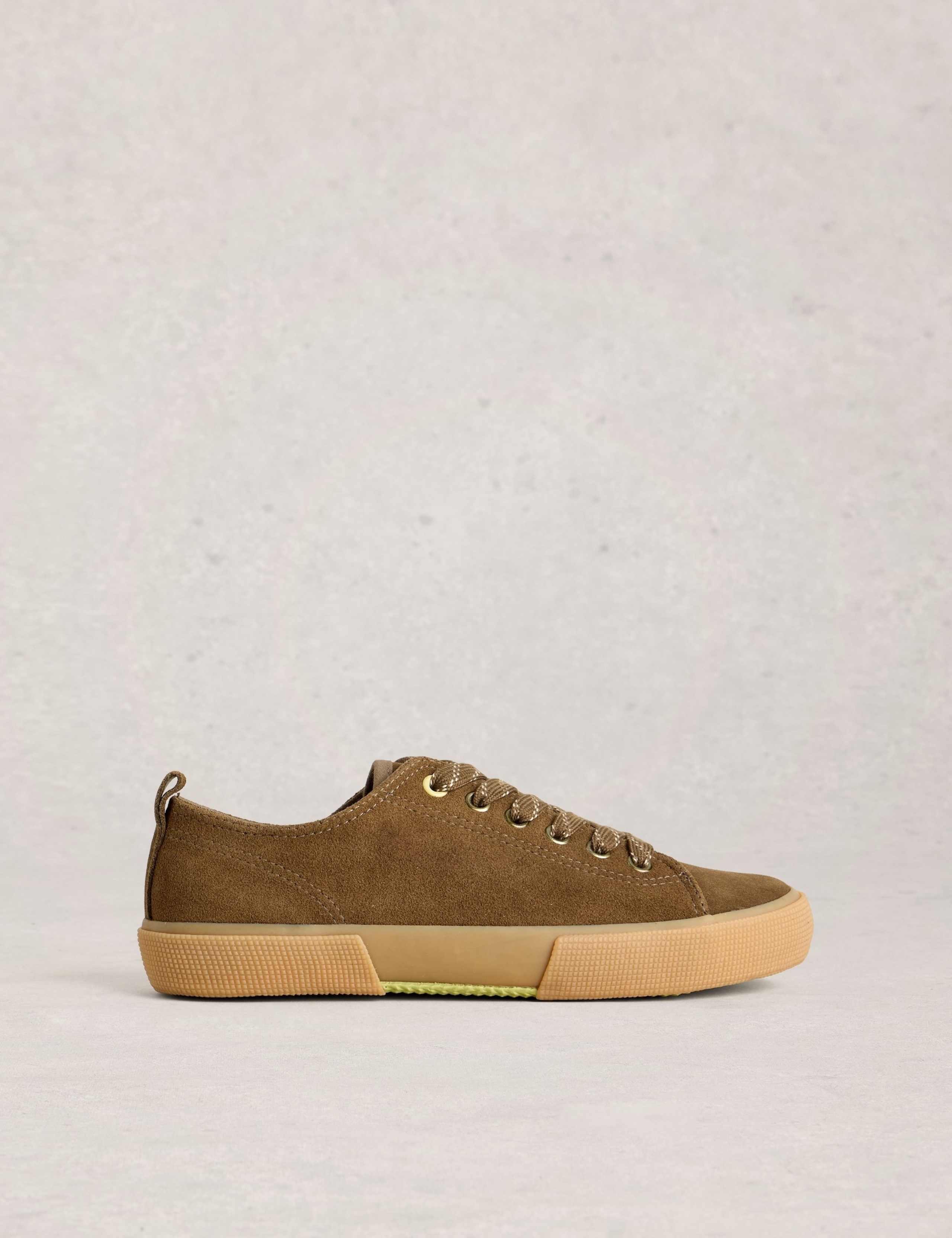 Suede Lace Up Trainers