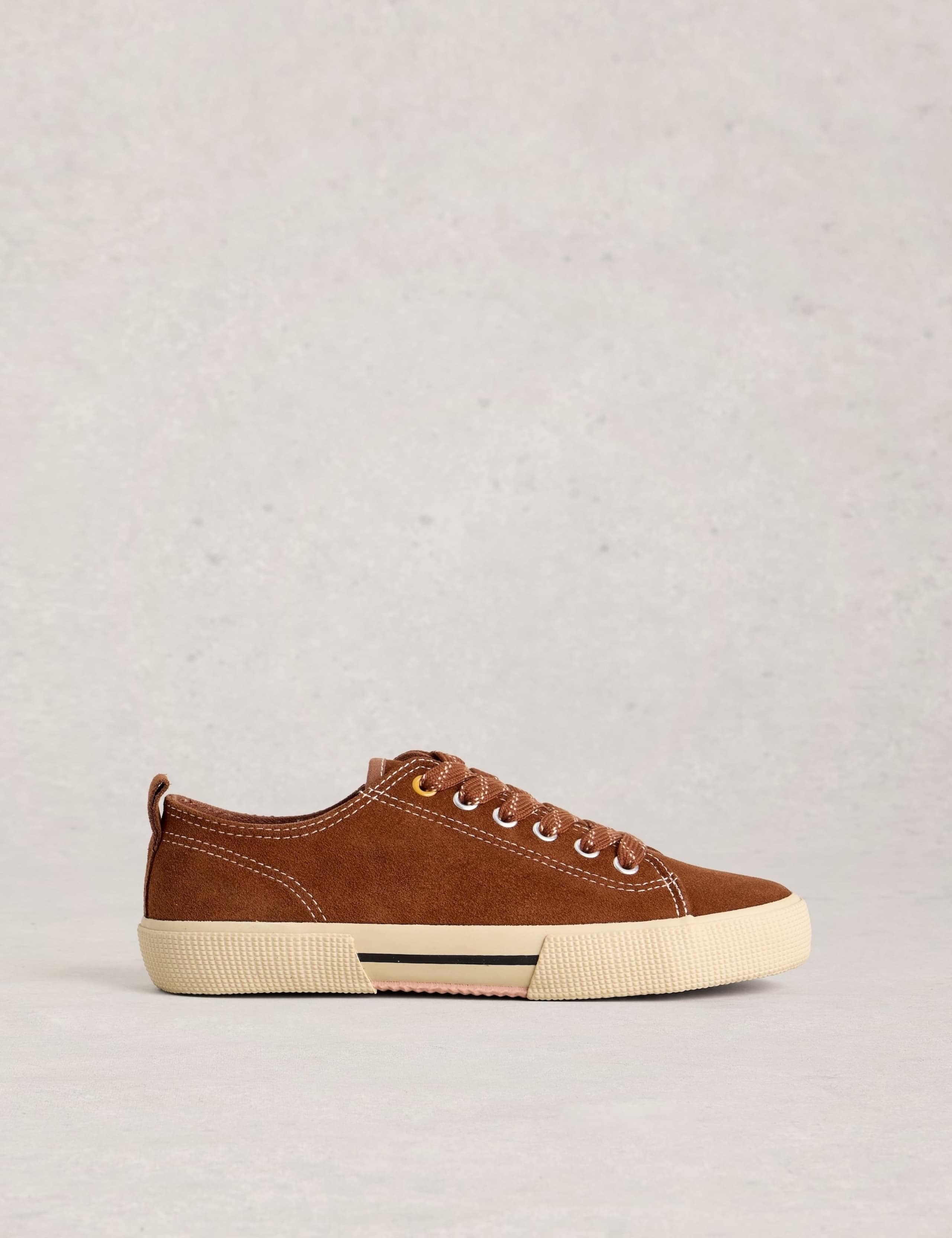 Suede Lace Up Trainers