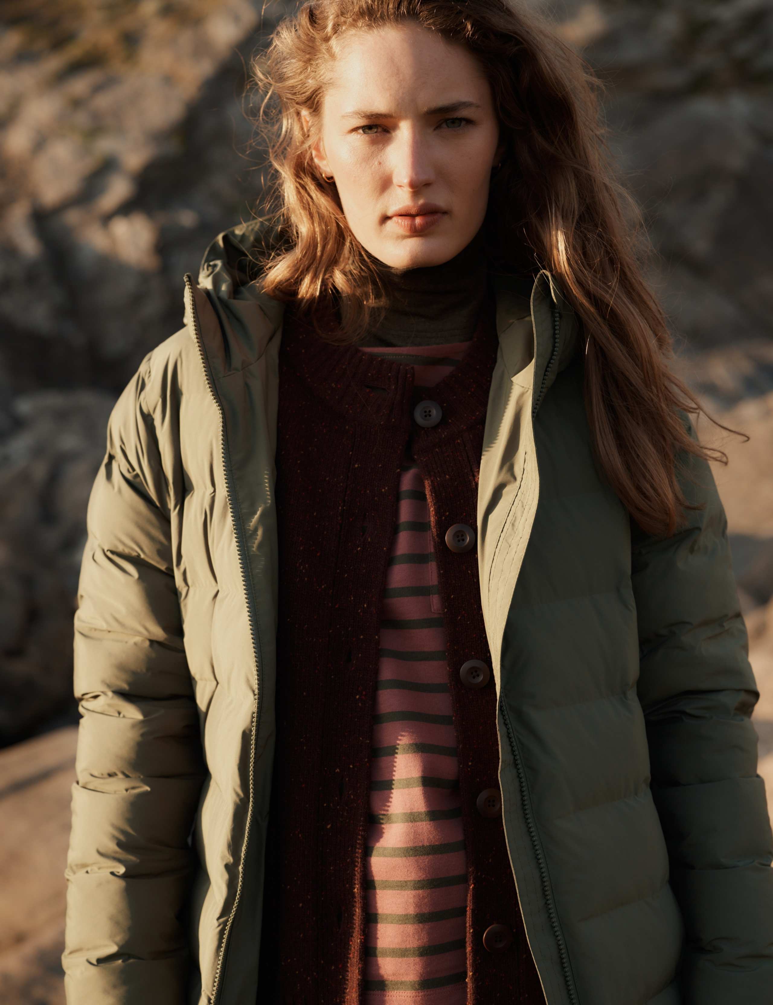 Waterproof Padded Hooded Longline Puffer Coat