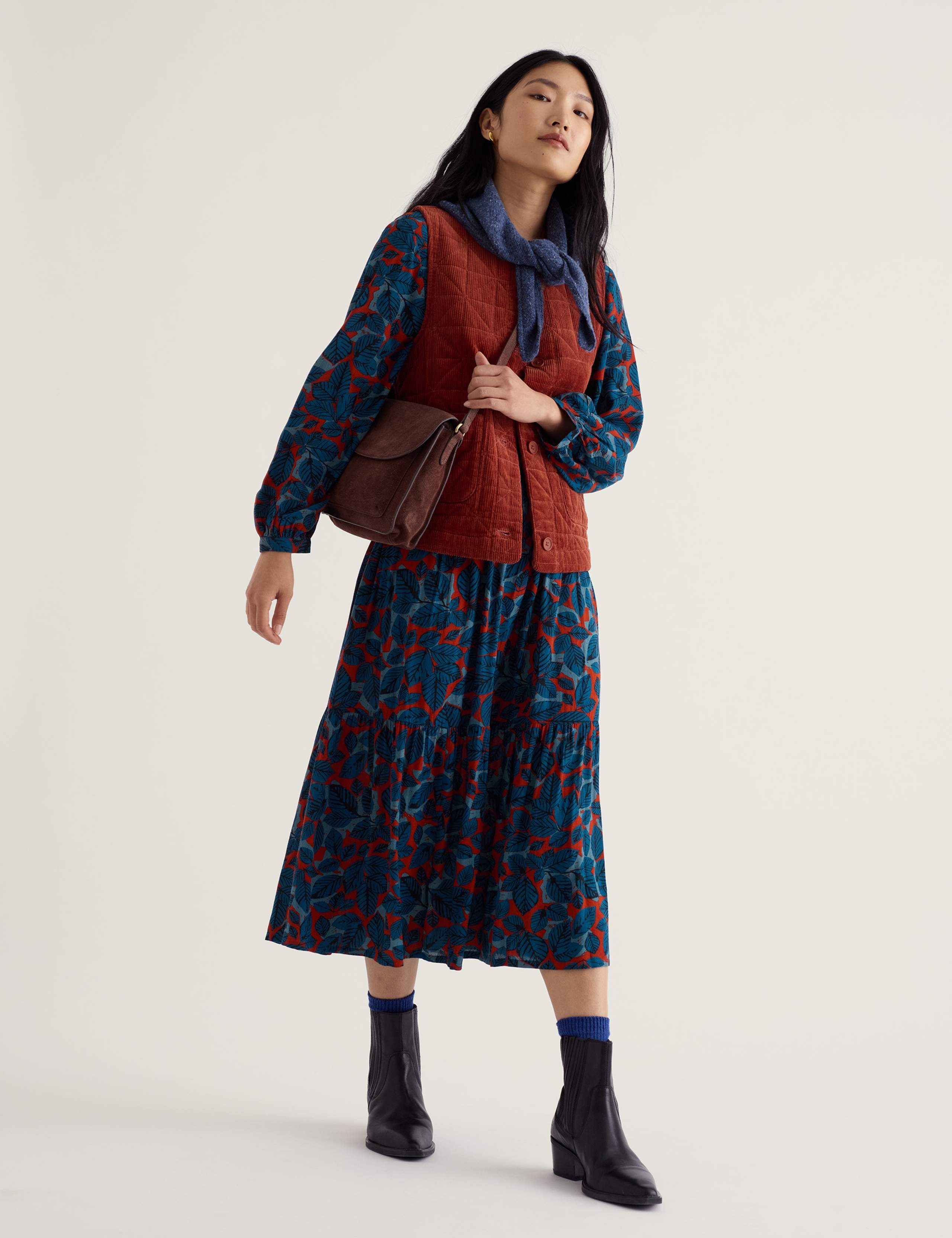 Denim Quilted Relaxed Gilet