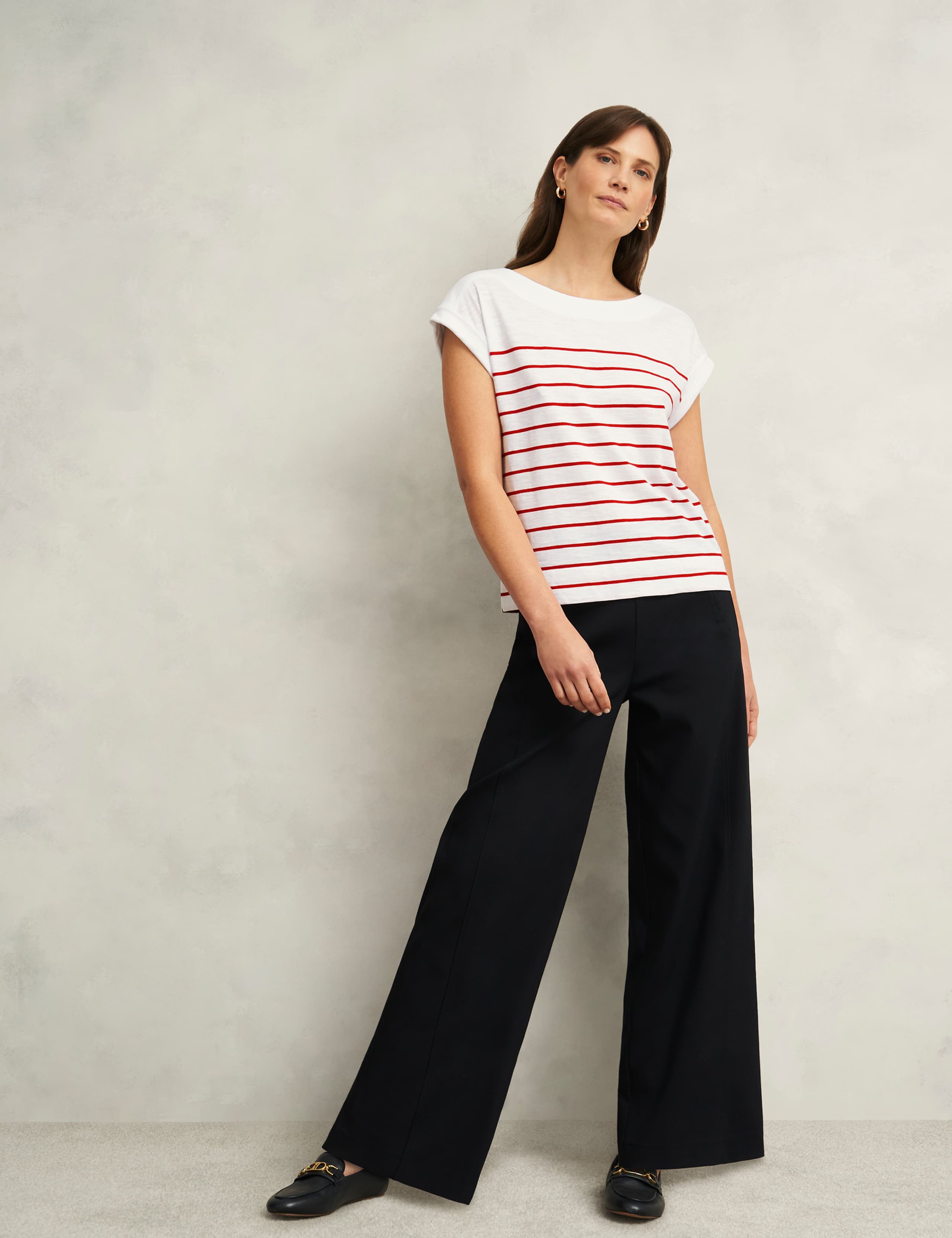 Pure Cotton Striped T-Shirt