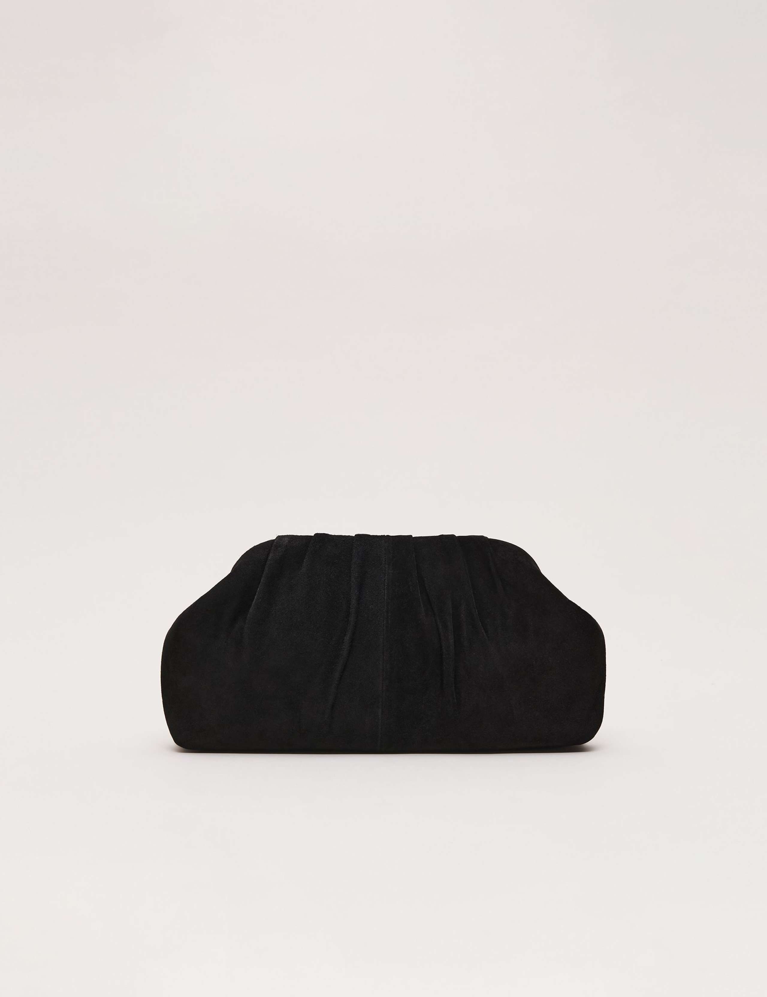 Suede Clutch Bag