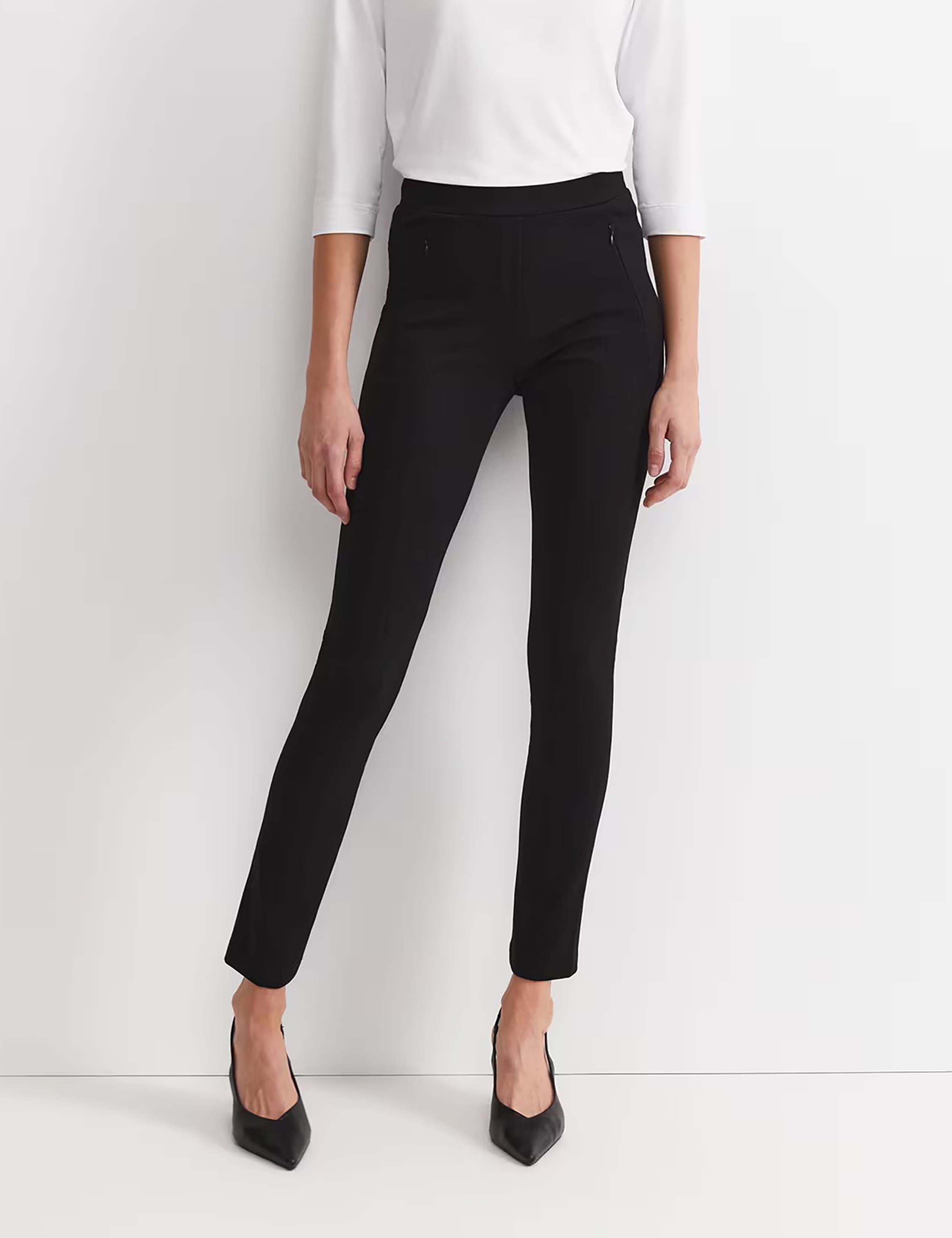 Ponte Straight Leg Ankle Grazer Trousers