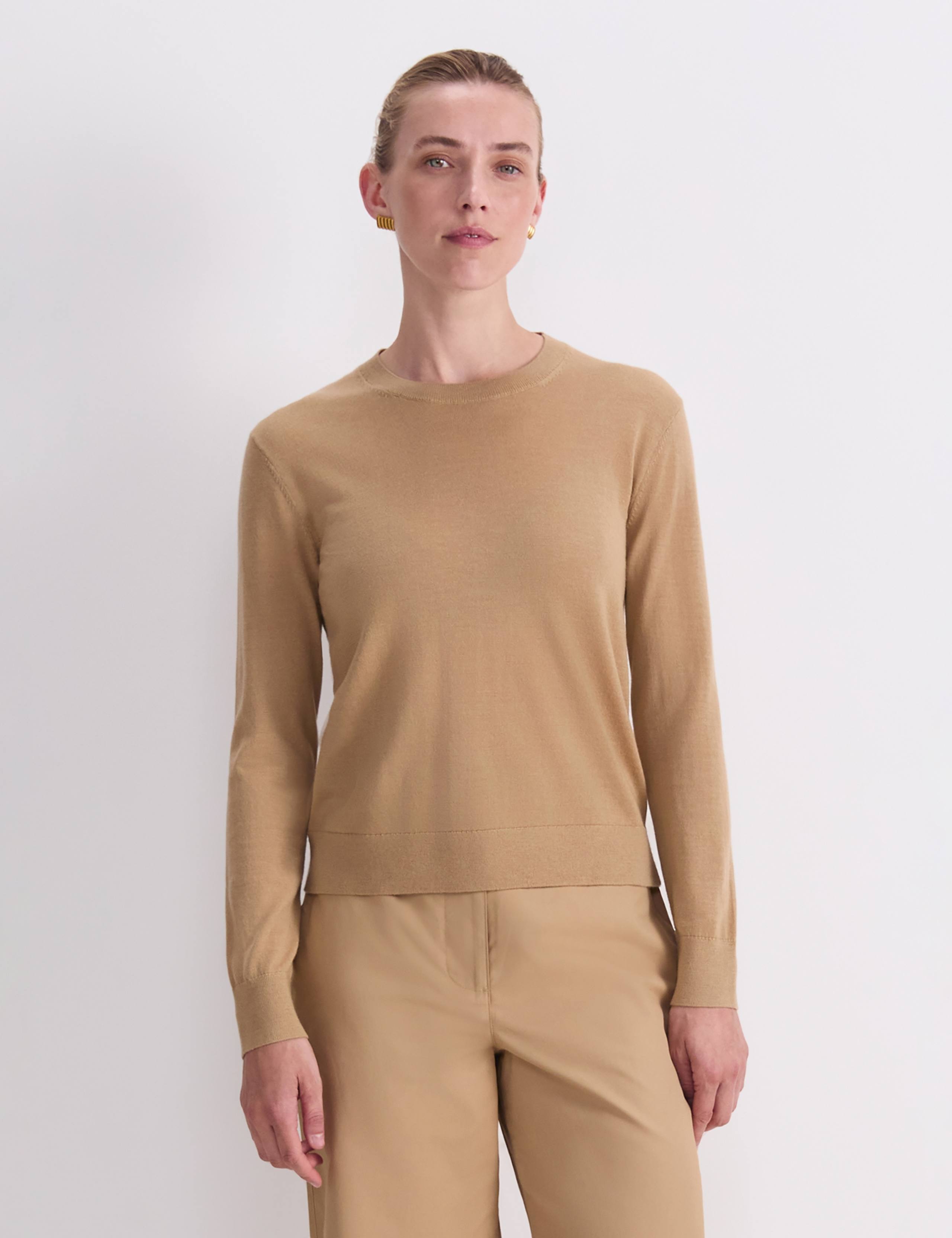 Pure Wool Crew Neck Jumper