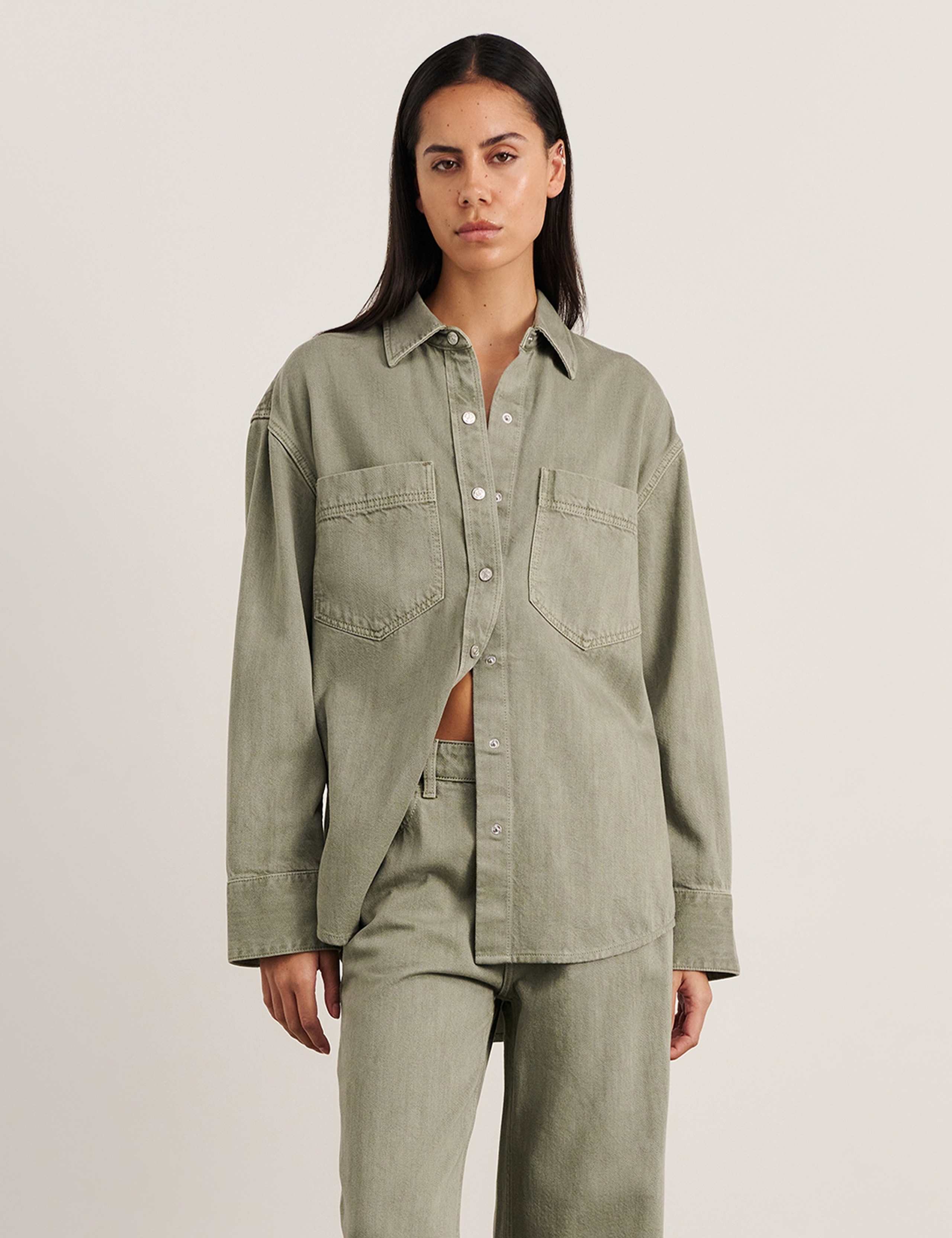 Denim Relaxed Shacket