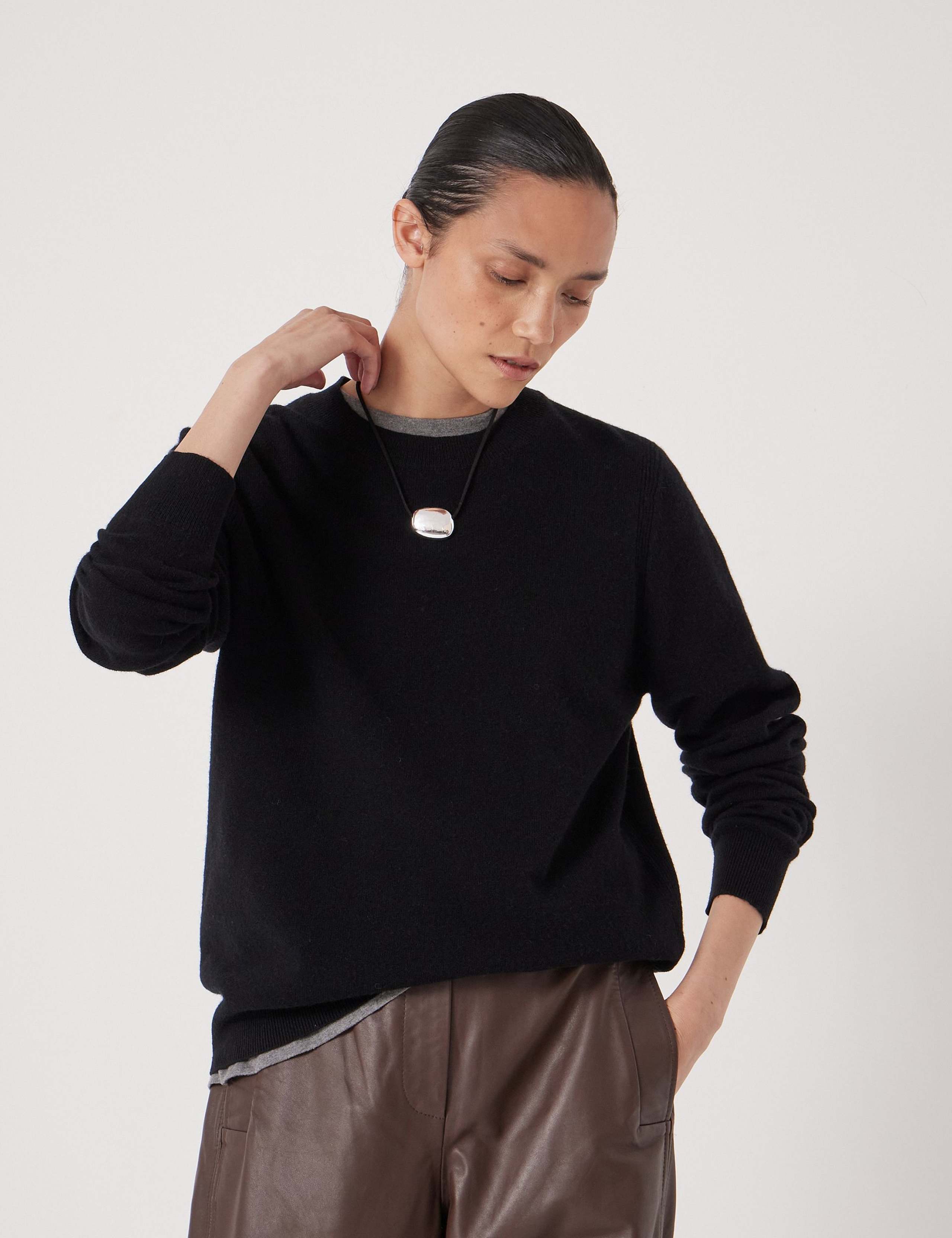 Pure Merino Wool Crew Neck Jumper