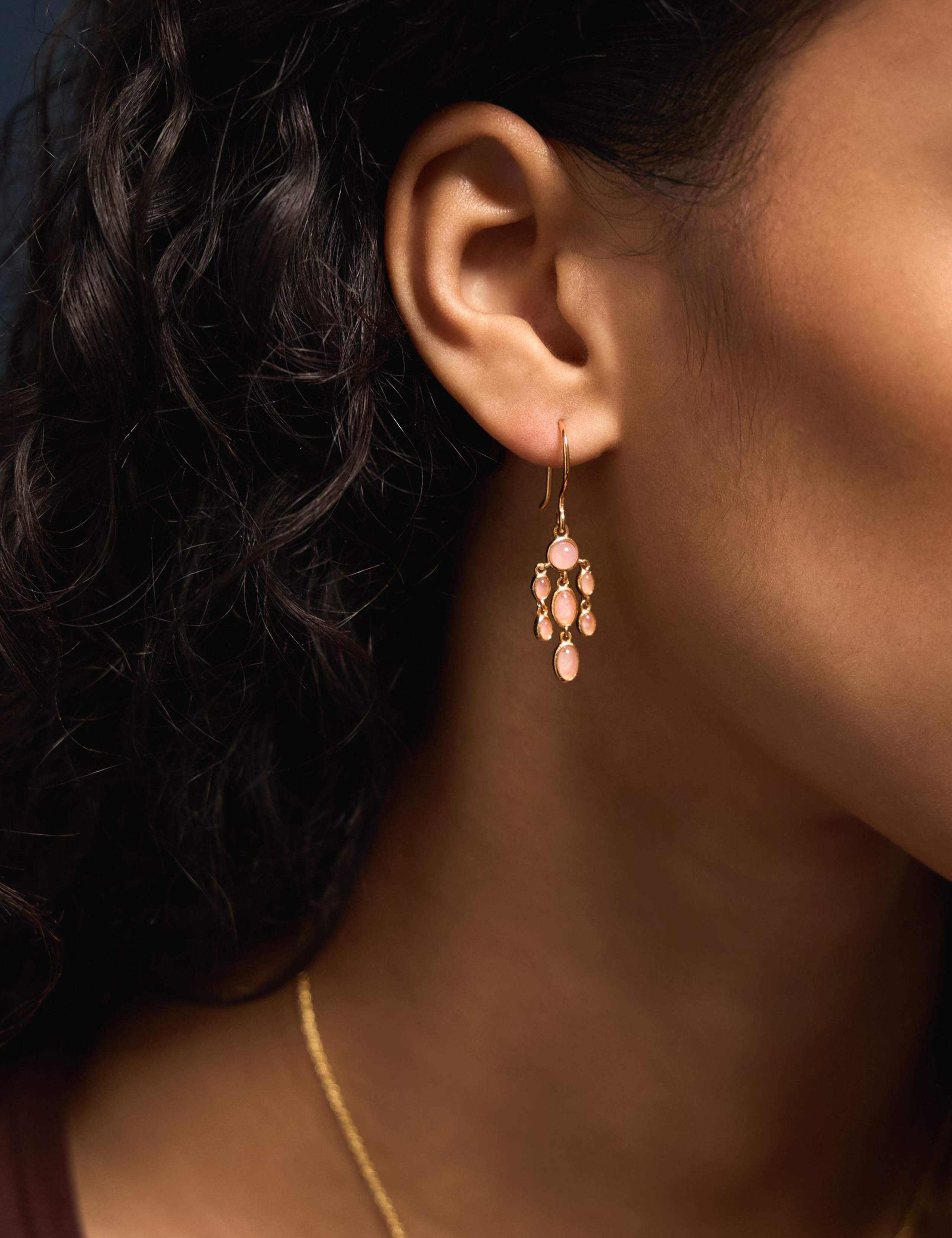 14 Carat Gold Plated Drop Earrings