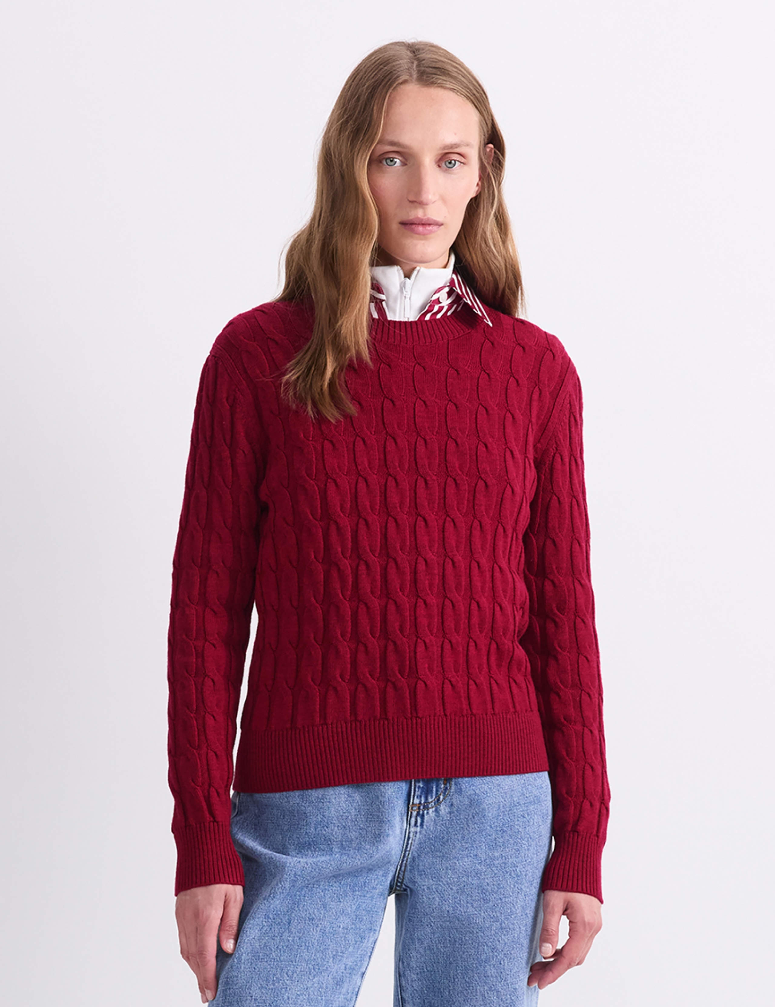 Pure Wool Cable Knit Jumper