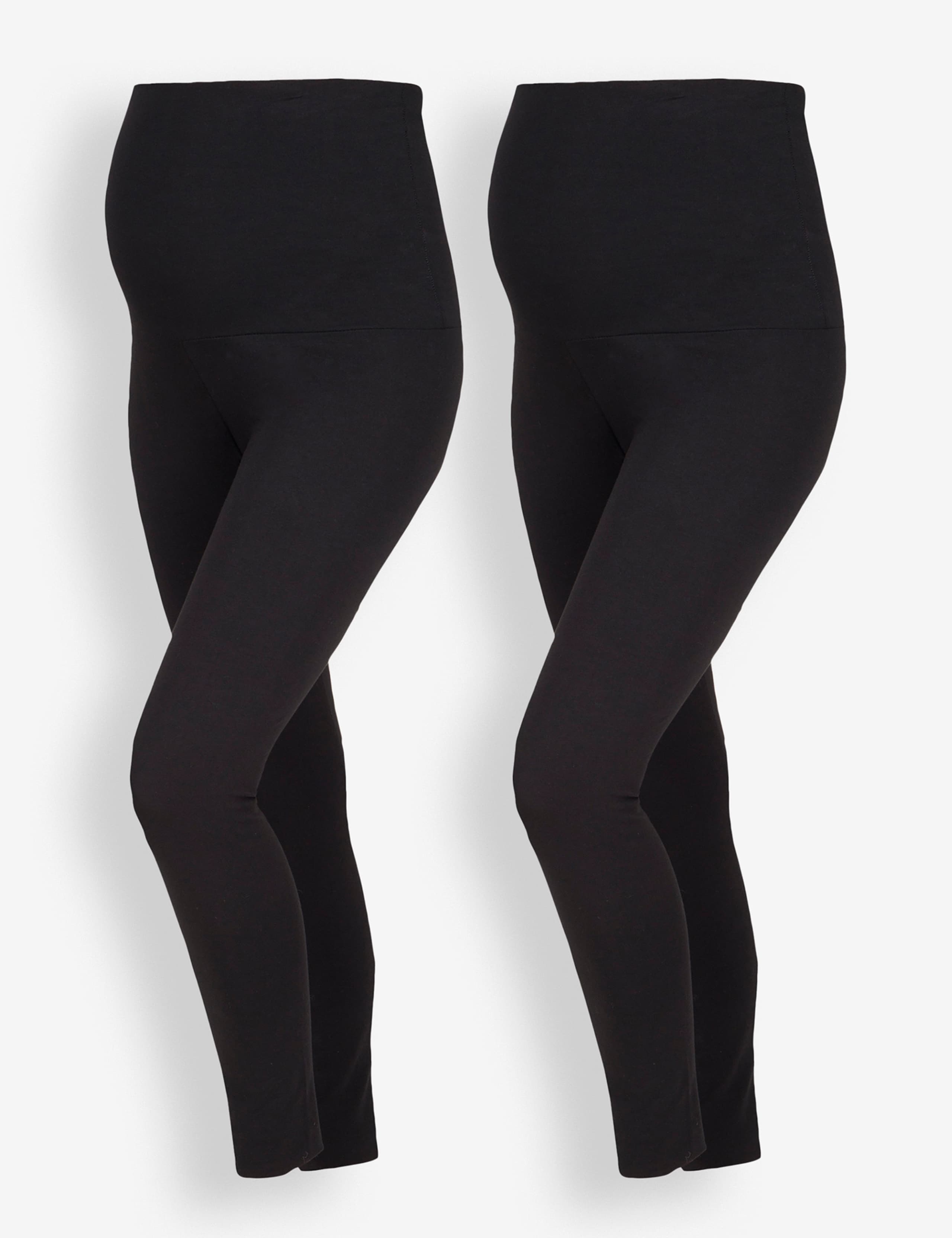 2pk Maternity Cotton Rich Leggings