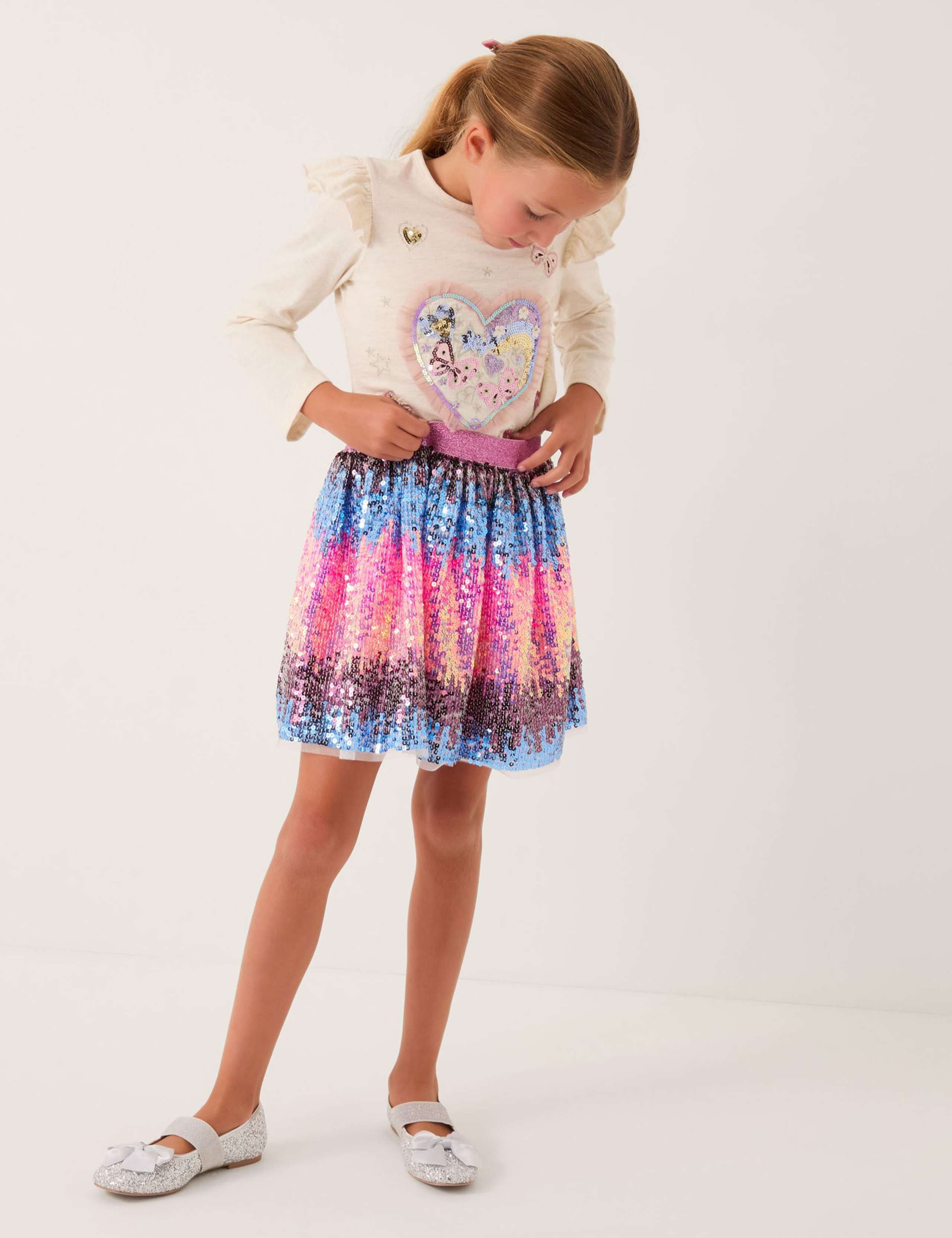Ombre Sequin Skirt (3-13 Yrs)