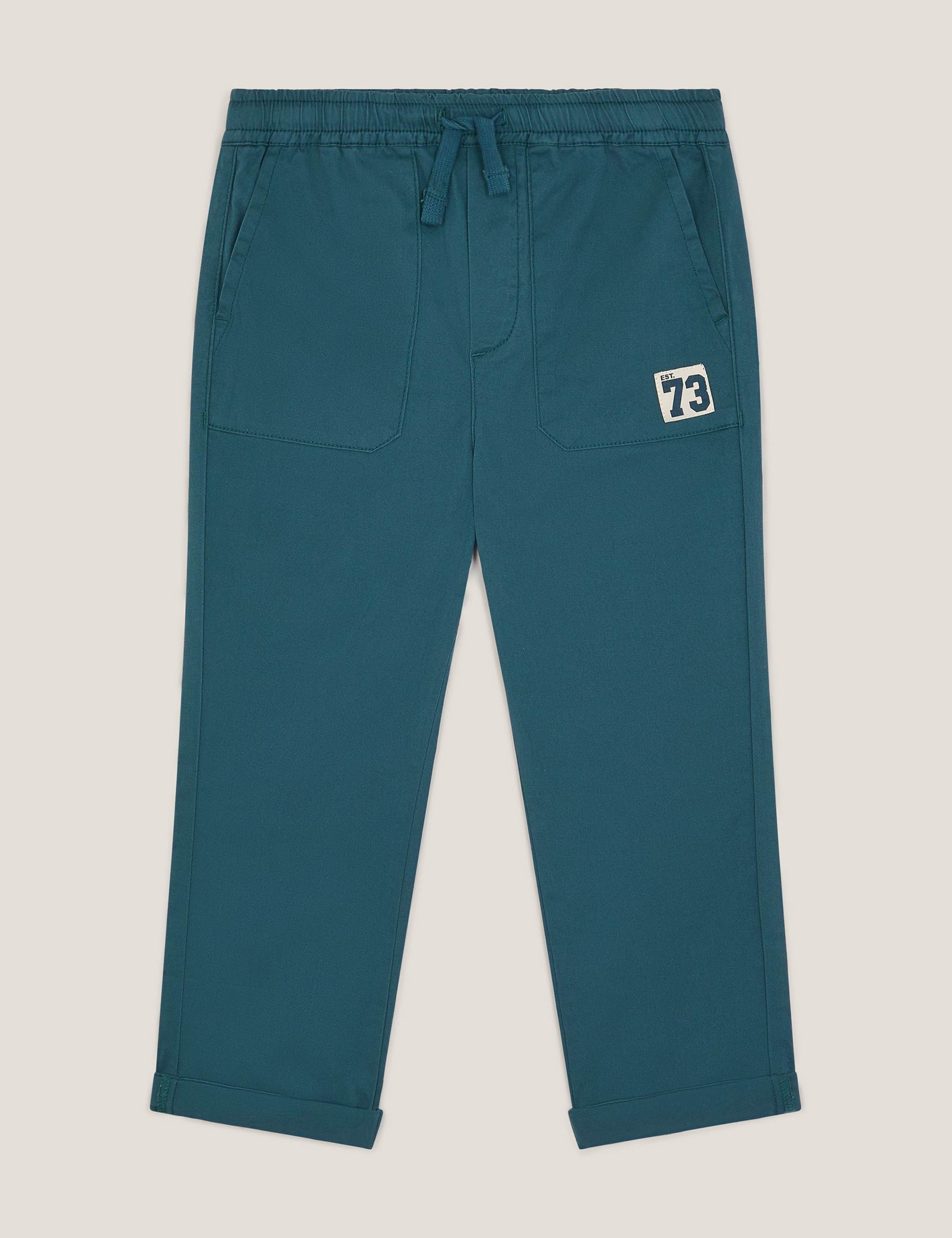 Cotton Rich Drawstring Trousers (3-13 Yrs)