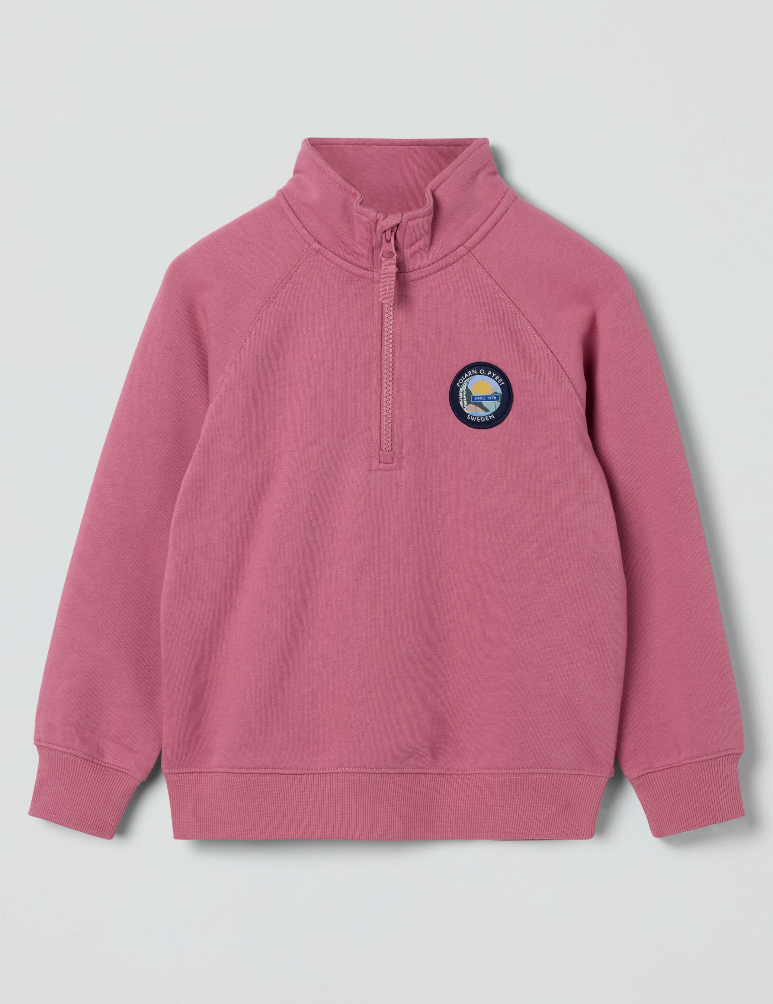 Pure Cotton Half Zip Sweatshirt (1-10 Yrs)