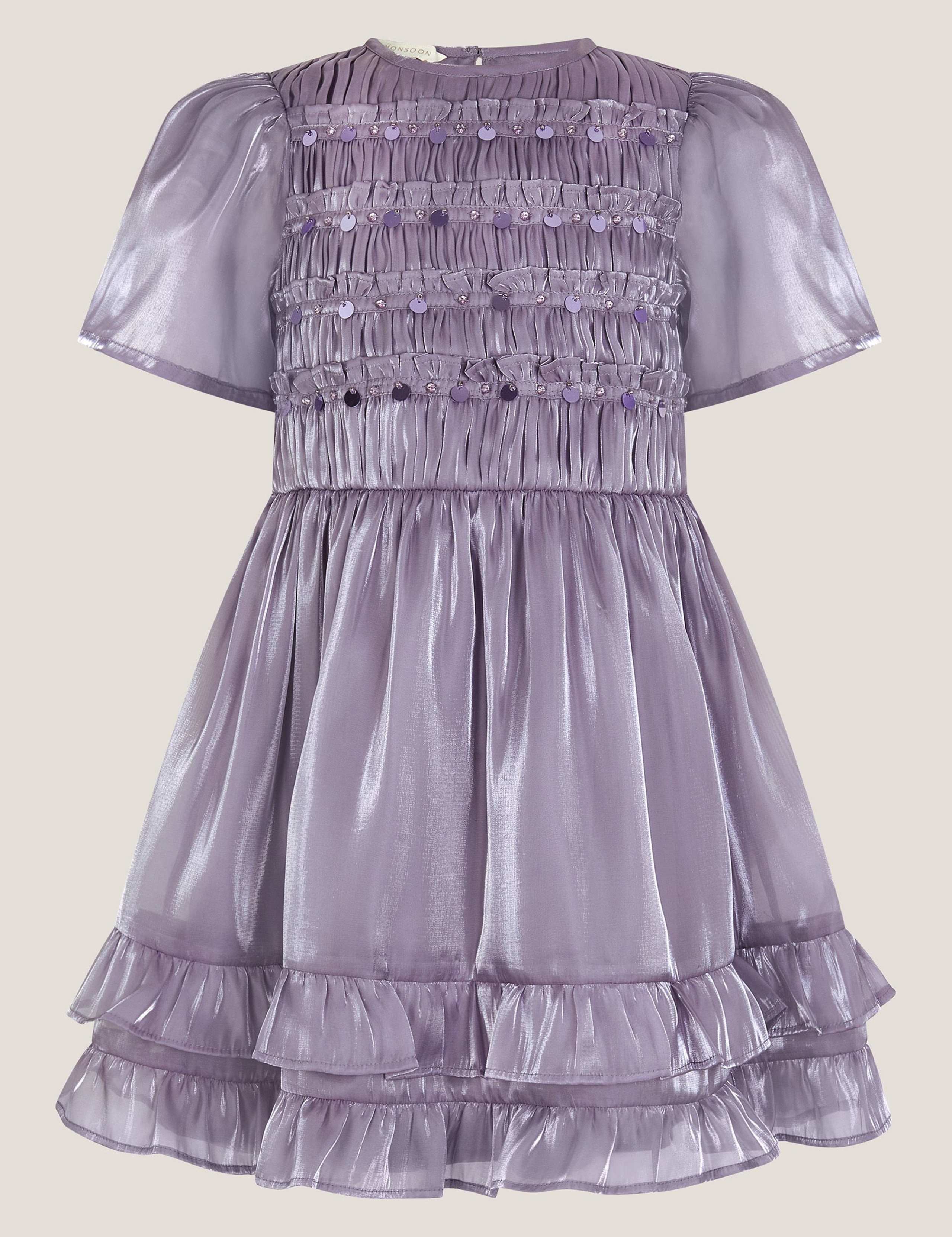 Sequin Organza Dress (3-13 Yrs)