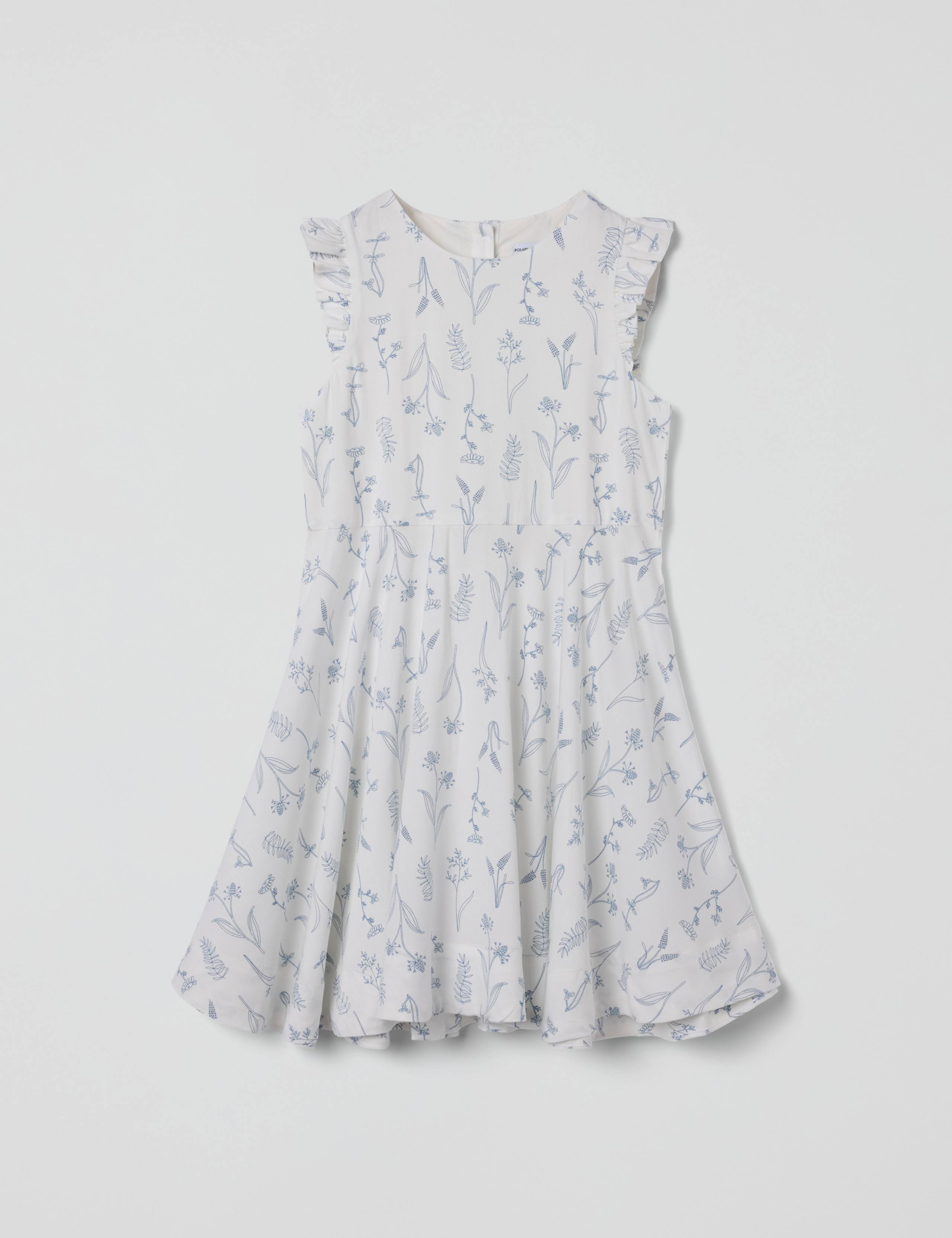 Pure Cotton Floral Flared Dress (1-10 Yrs)