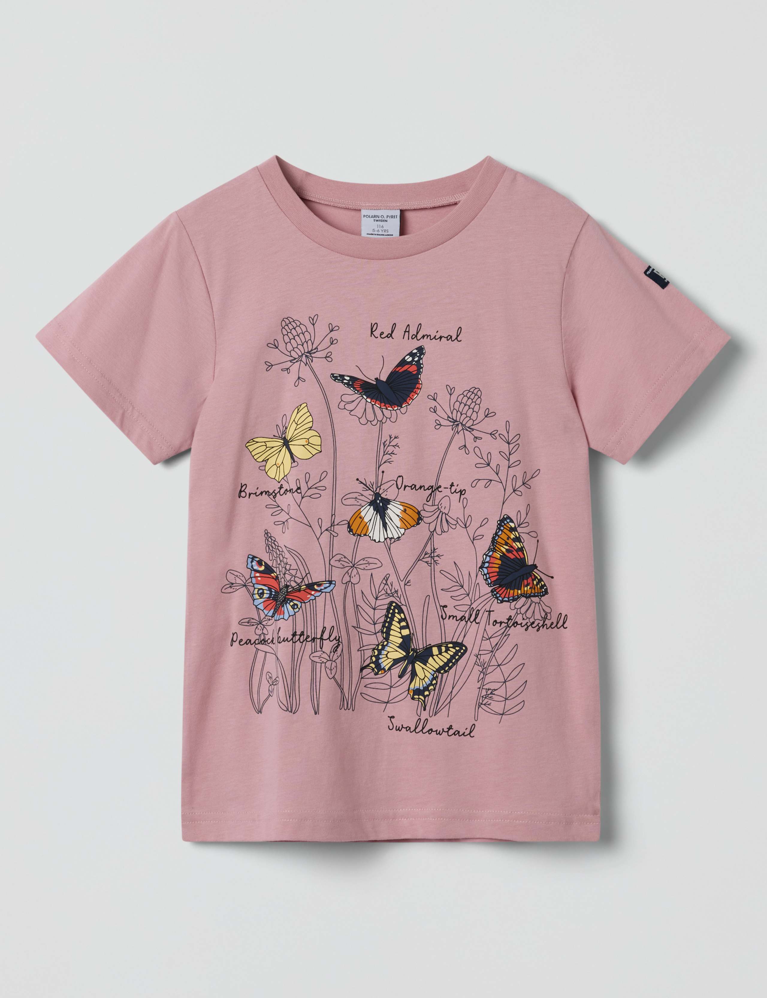 Pure Cotton Butterfly Print T-Shirt (1-10 Yrs)