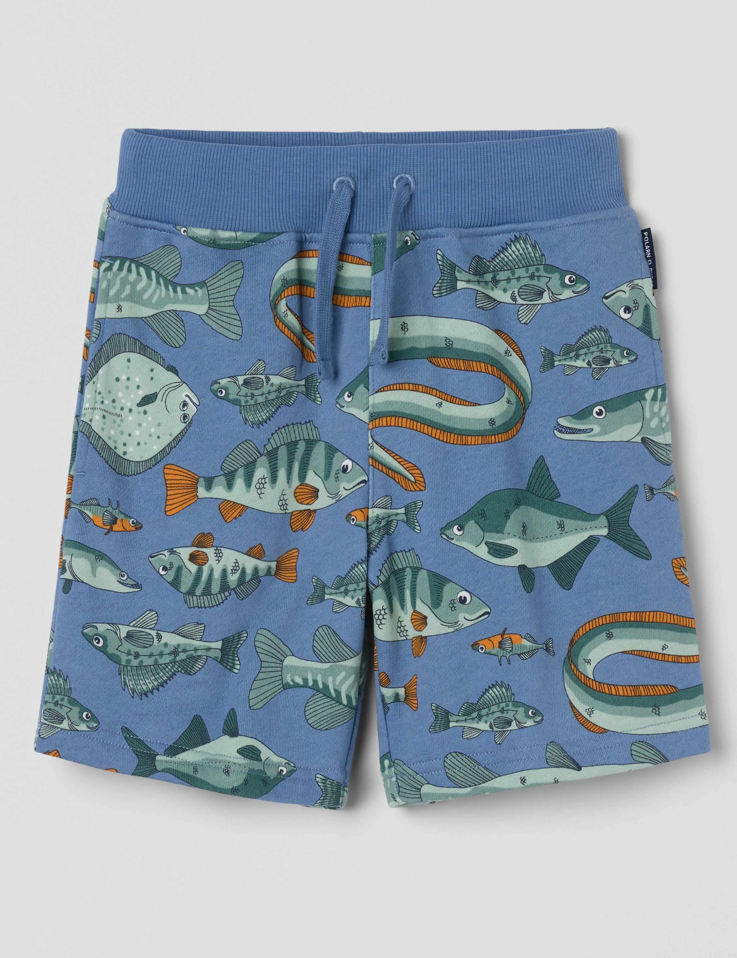 Pure Cotton Fish Elasticated Waist Shorts (1-7 Yrs)