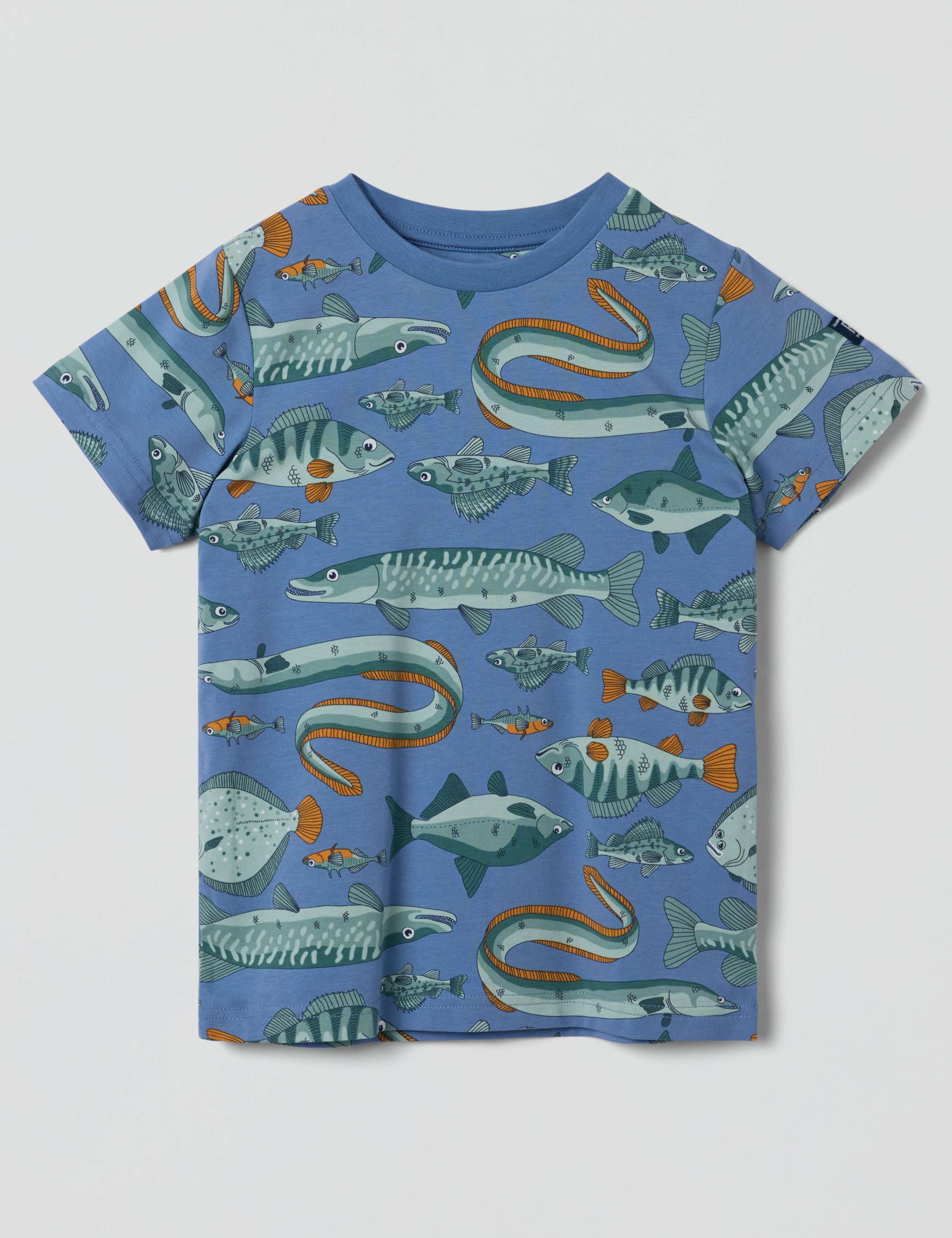 Cotton Rich Fish Print T-Shirt (1-7 Yrs)
