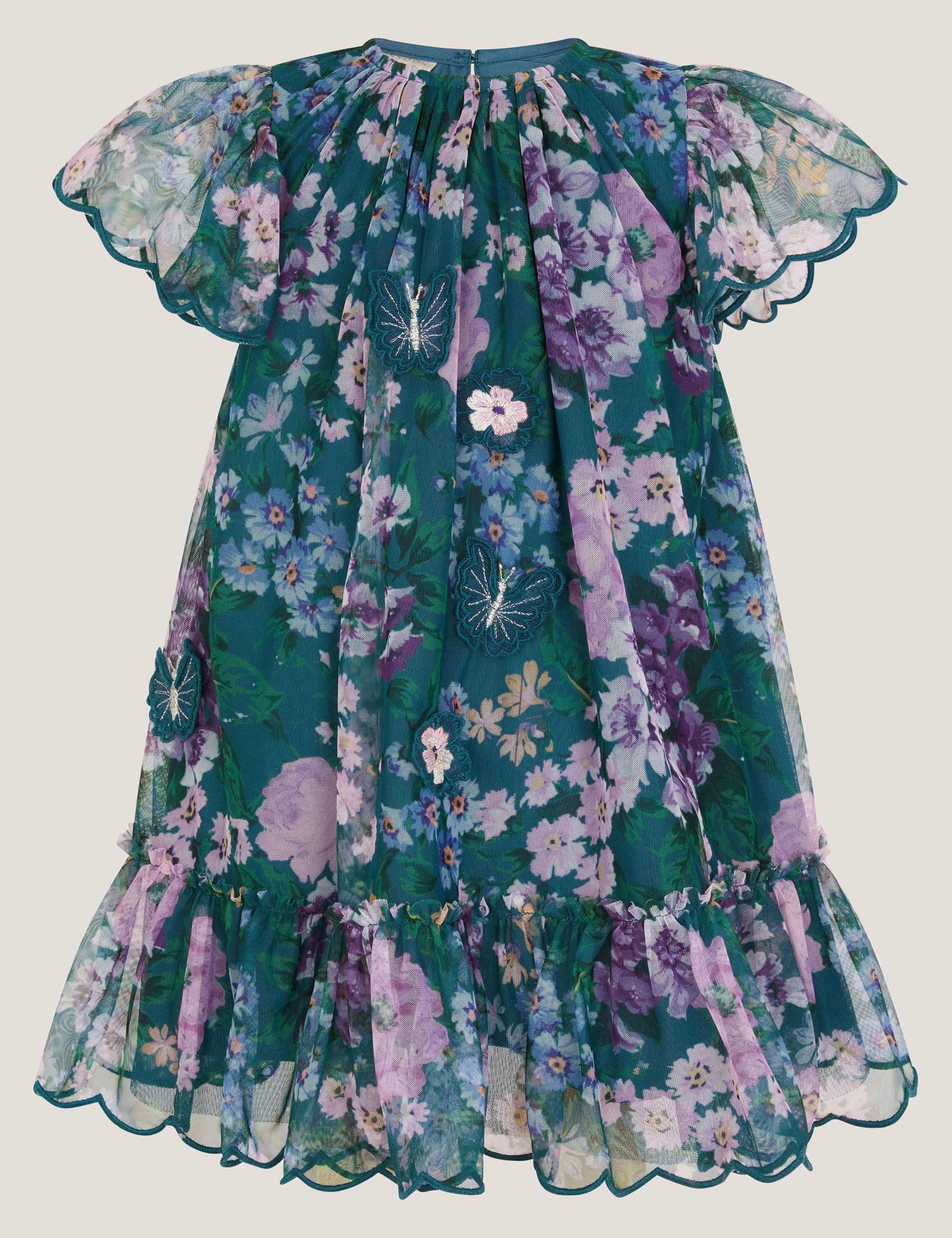 Floral Frilled Dress (0-24 Mths)