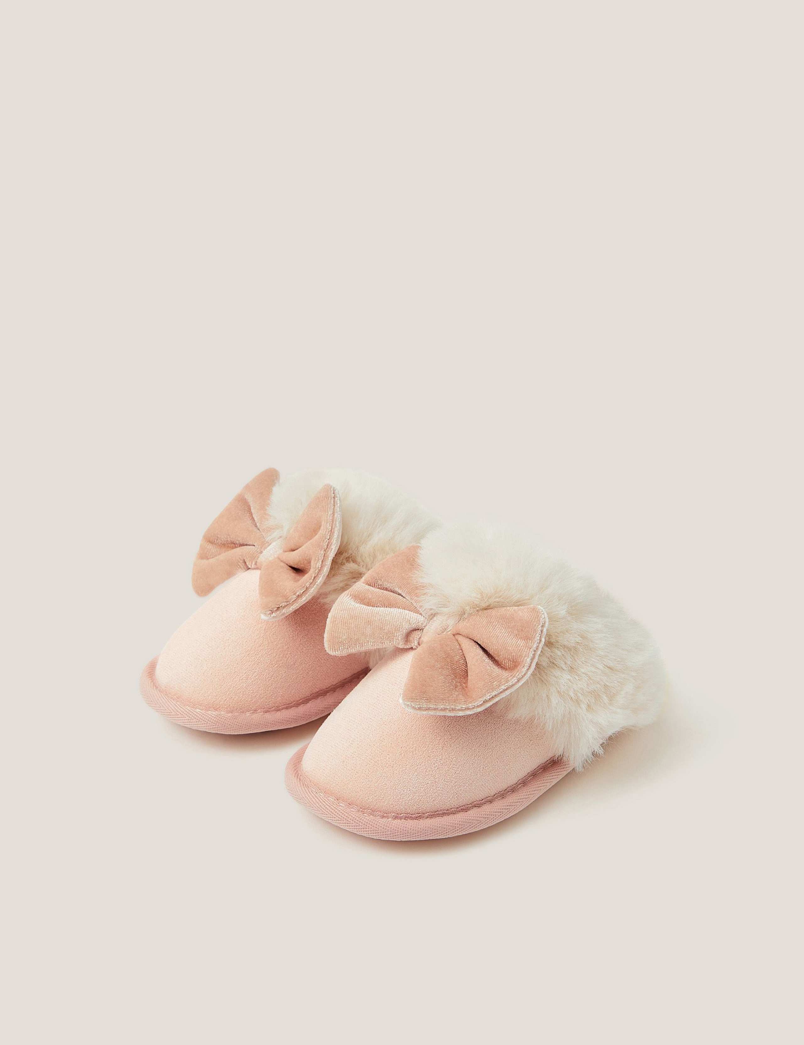 Kids' Bow Slippers (7 Small-4 Large)