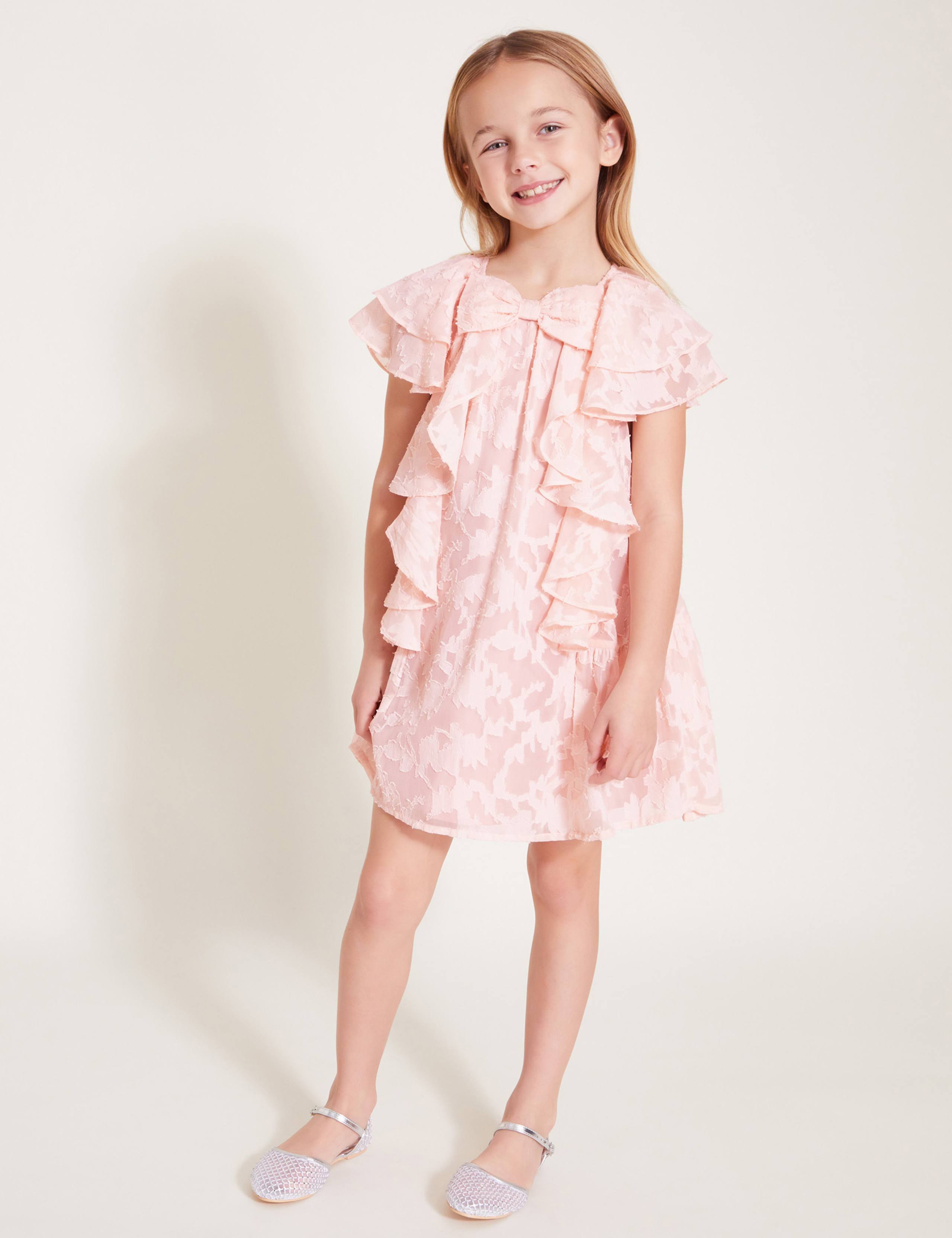 Bow Ruffle Dress (3-13 Yrs)