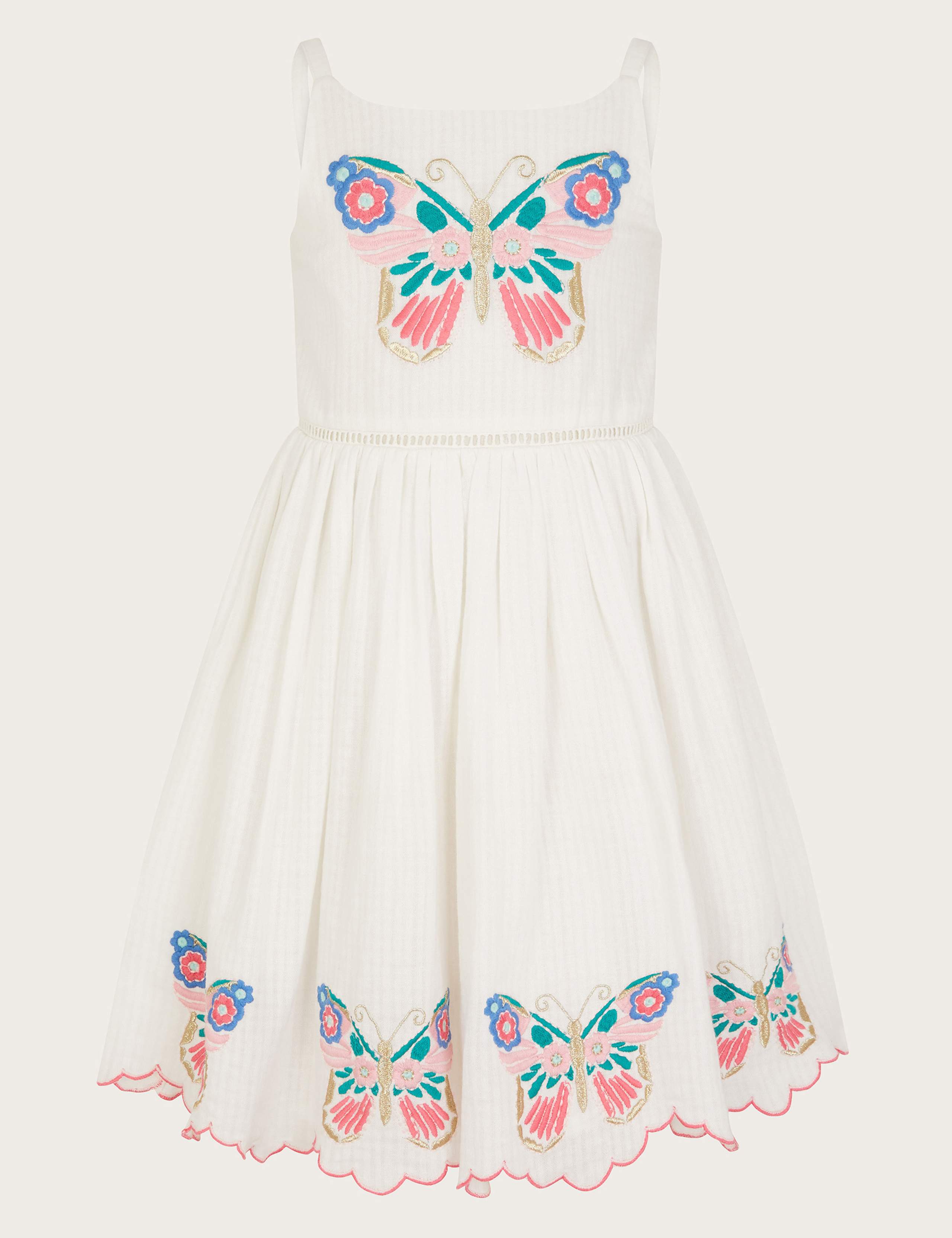 Pure Cotton Butterfly Dress (2-13 Yrs)