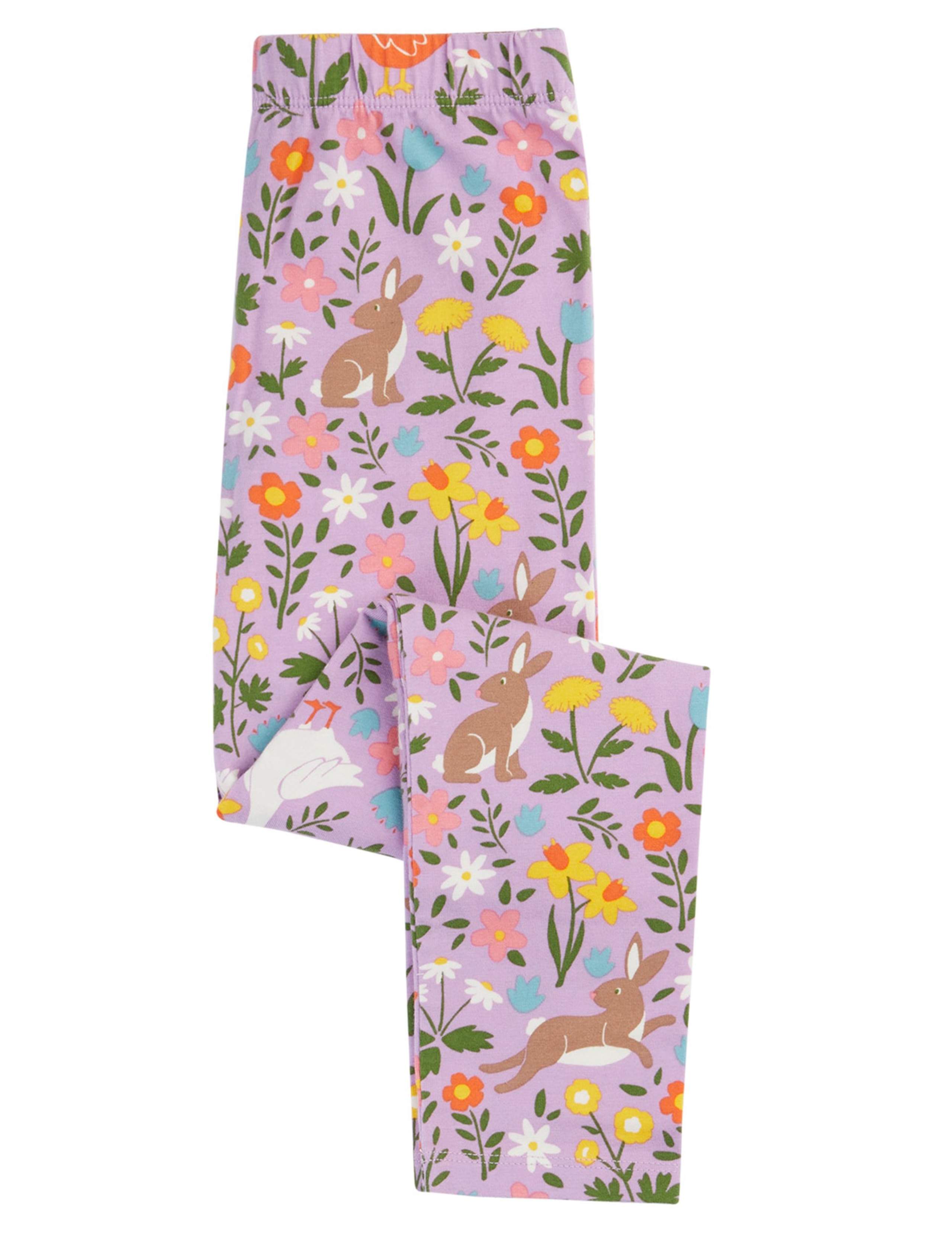 Cotton Rich Floral Leggings (1-10 Yrs)