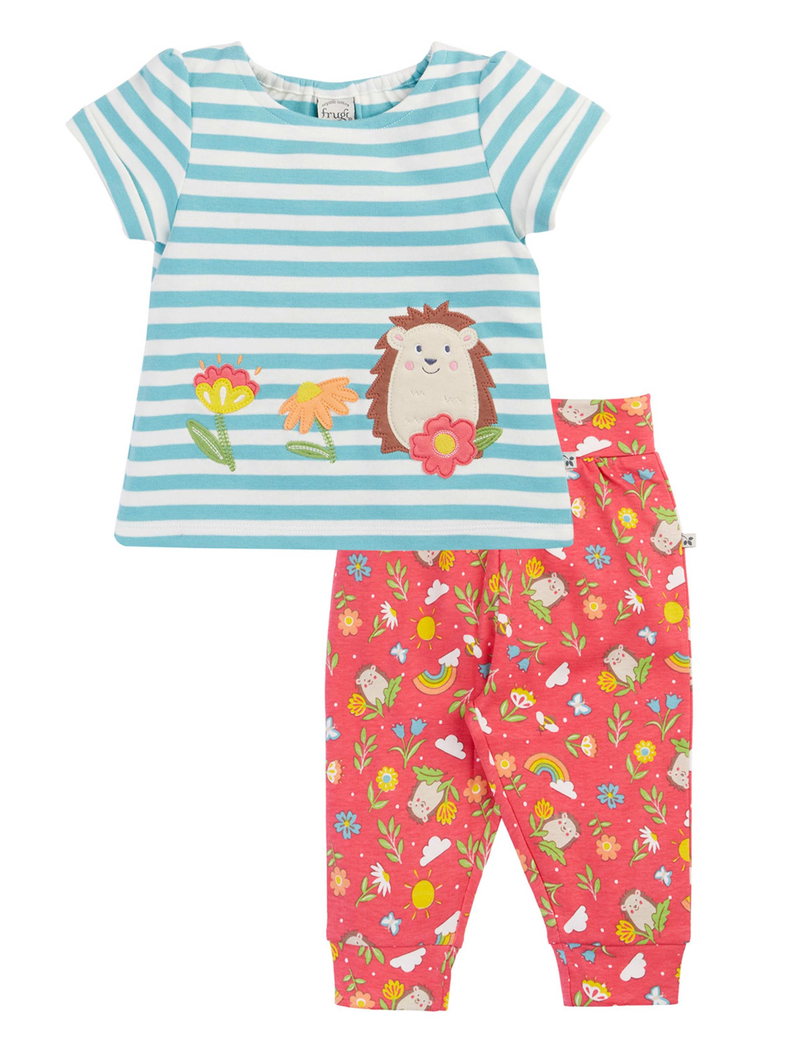 2 Piece Pure Cotton Hedgehog Outfit (3-24 Months)