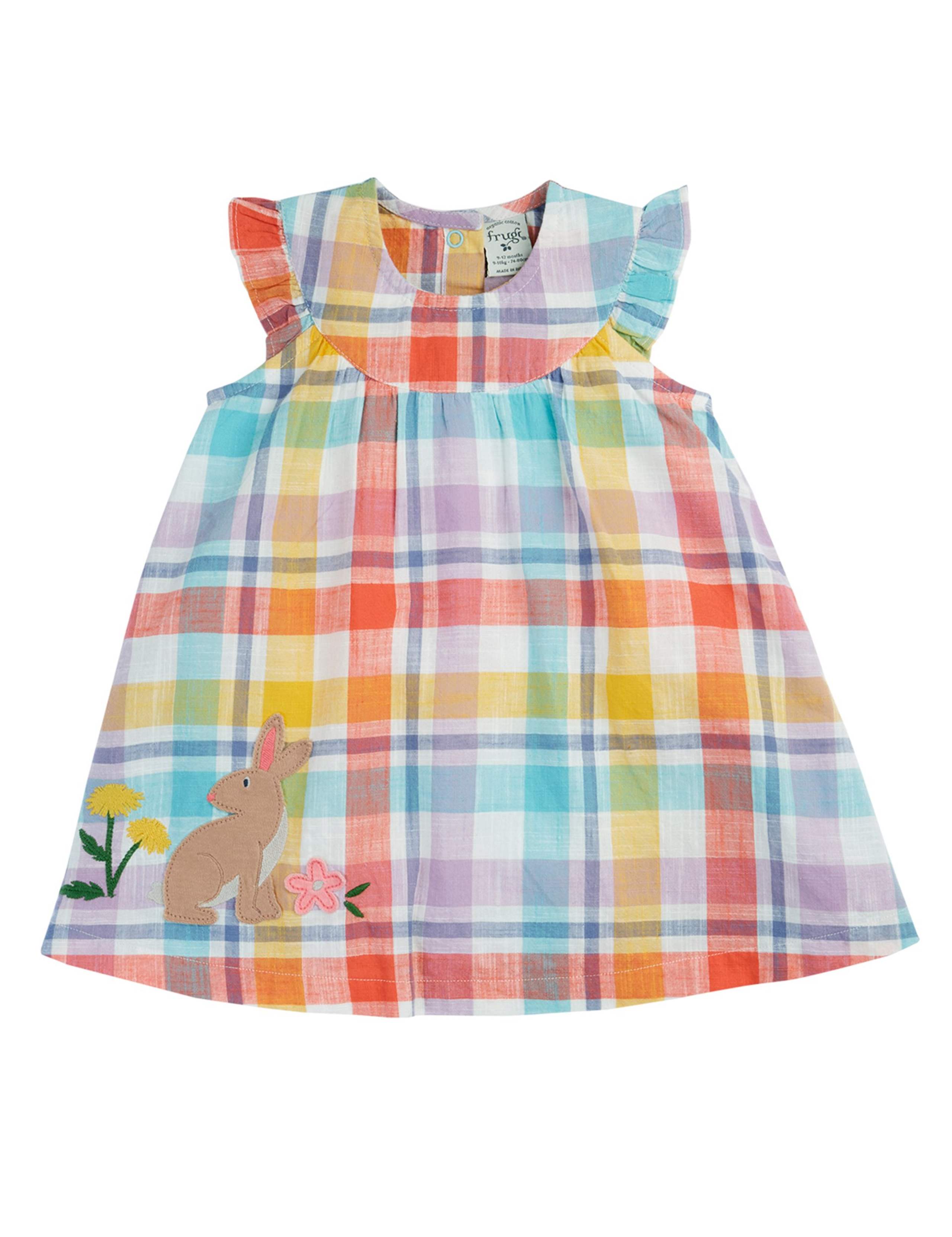 Pure Cotton Checked Dress (3-24 Mths)