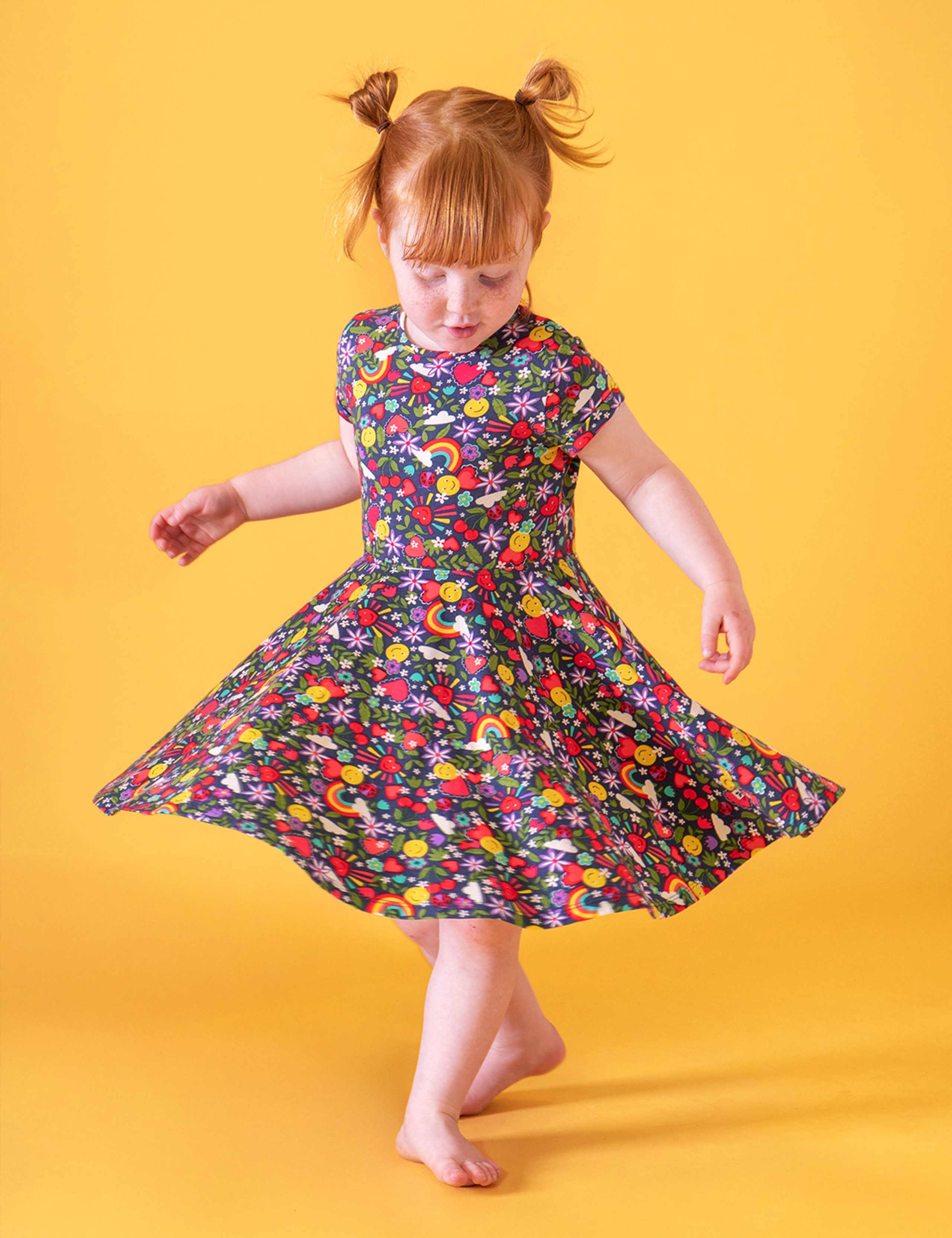 Cotton Rich Printed Skater Dress (1-12 Years)