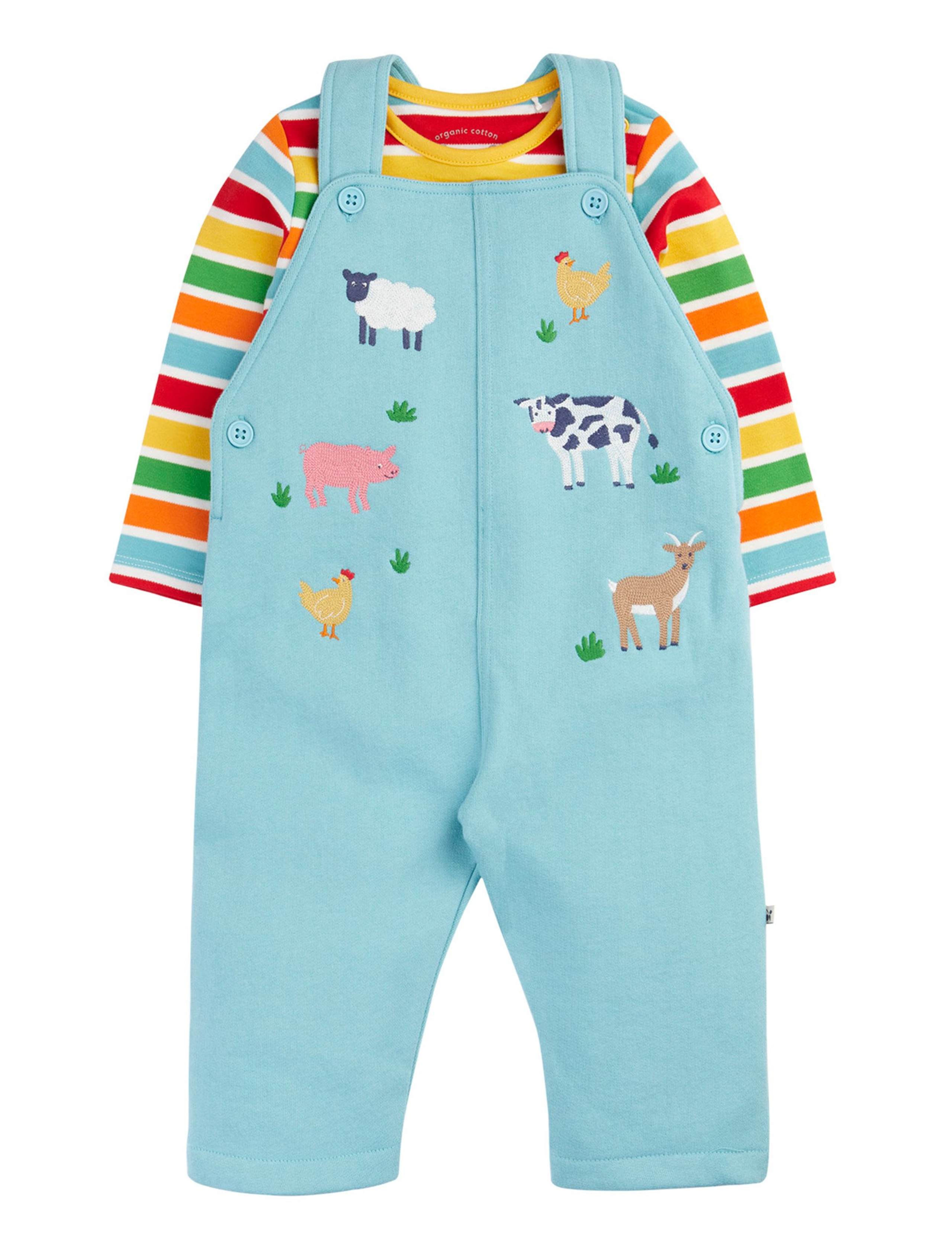 2 Piece Cotton Rich Dungaree Outfit (3-24 Months)