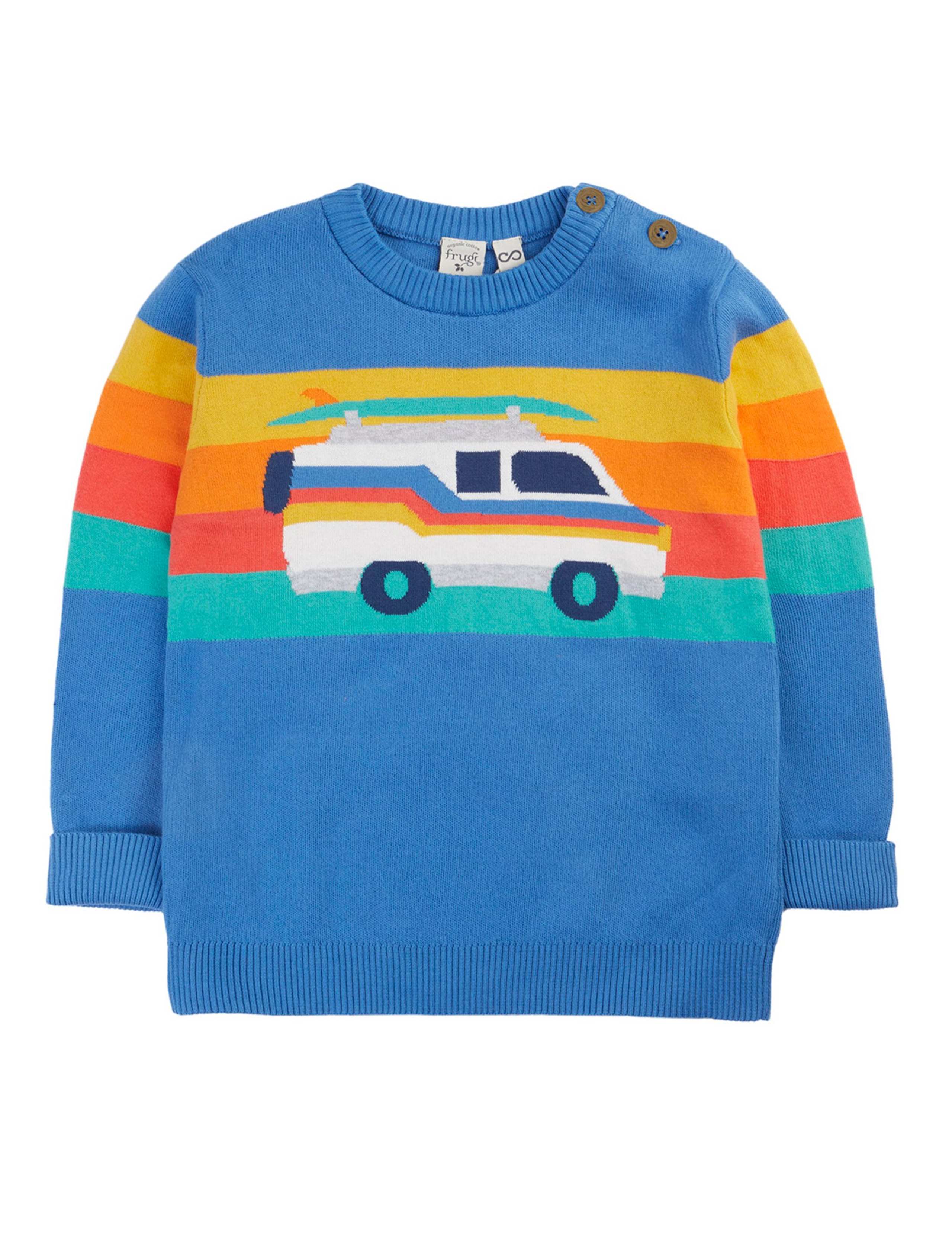 Pure Cotton Campervan Jumper (1-10 Yrs)