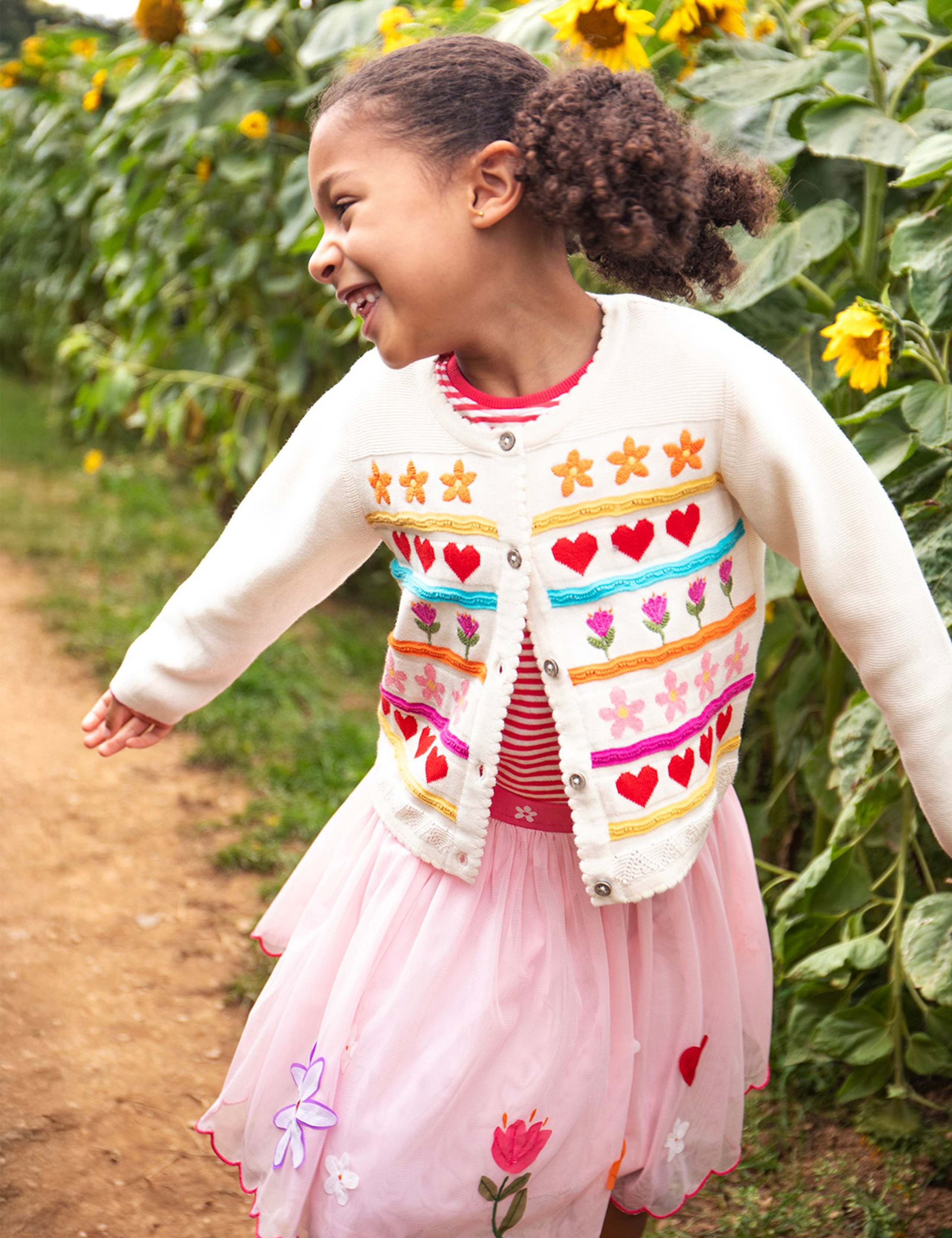 Pure Cotton Embroidered Cardigan (1-10 Yrs)
