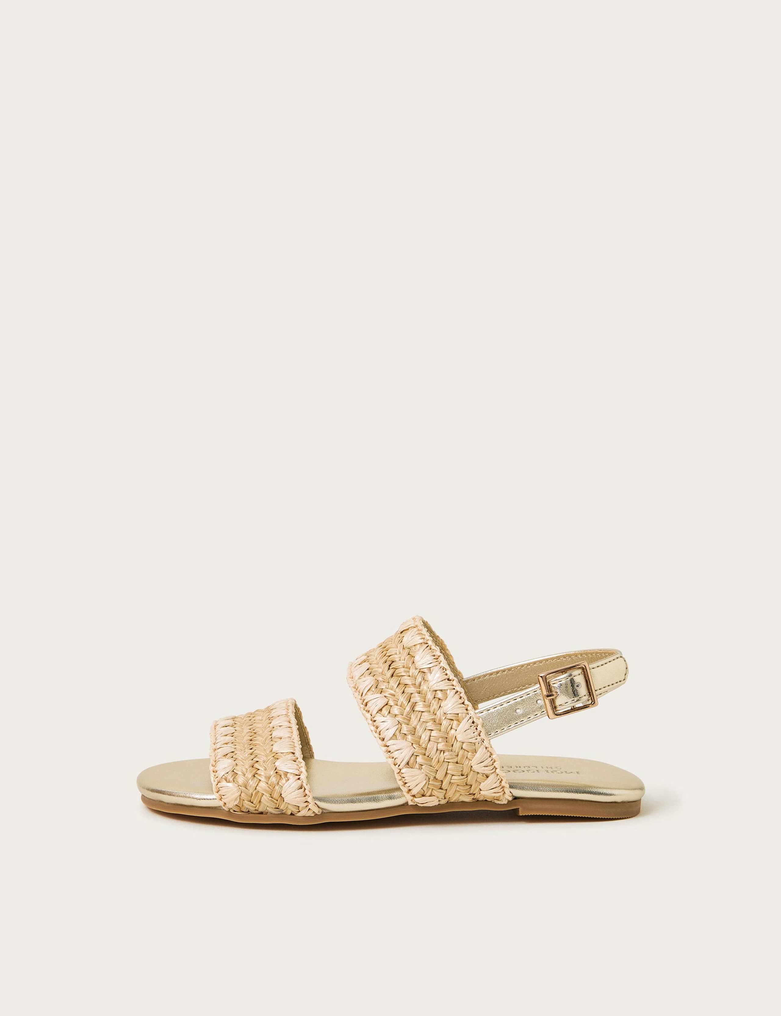 Woven Strappy Sandals (7 Small-3 Large)