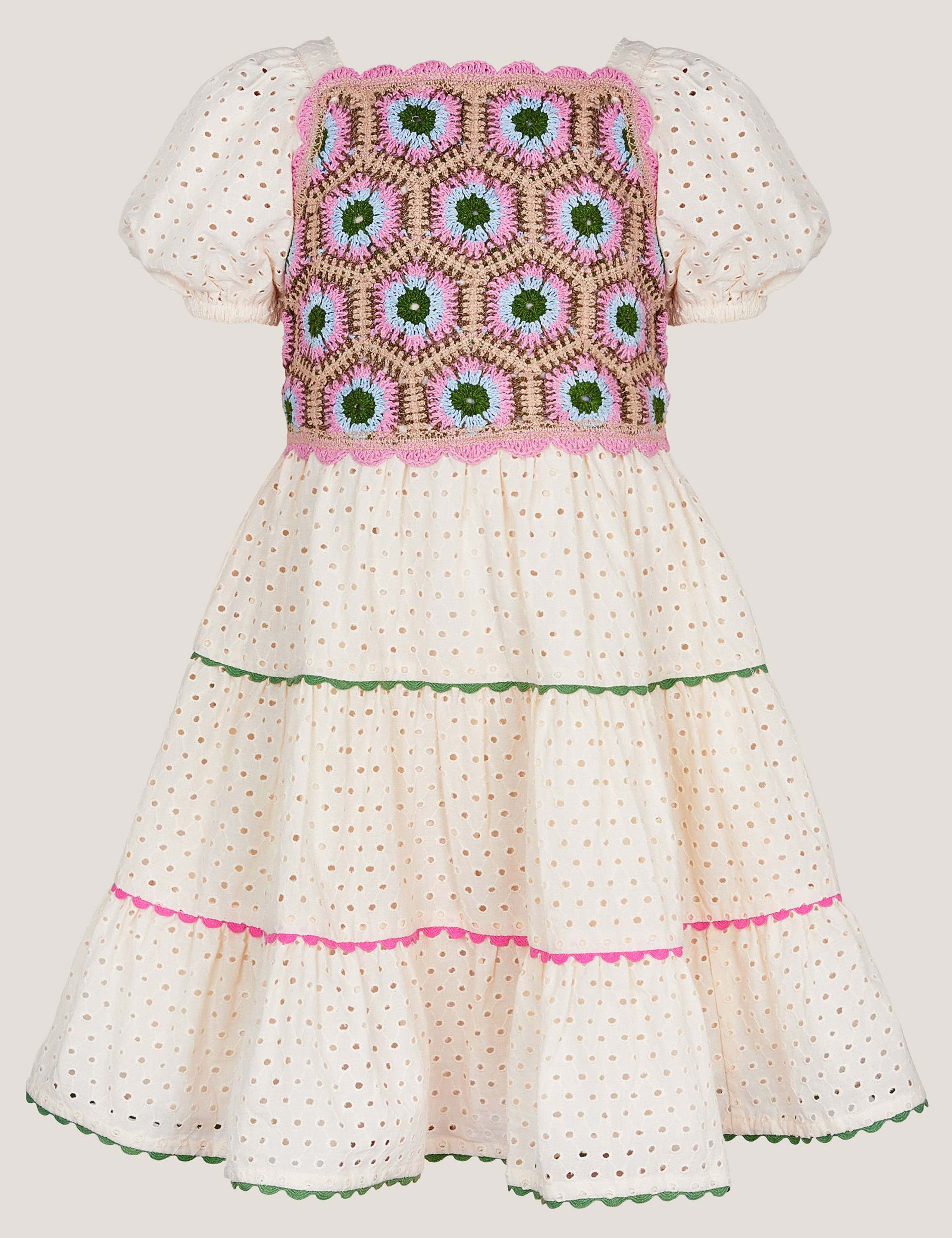 Pure Cotton Patterned Dress (3-13 Yrs)