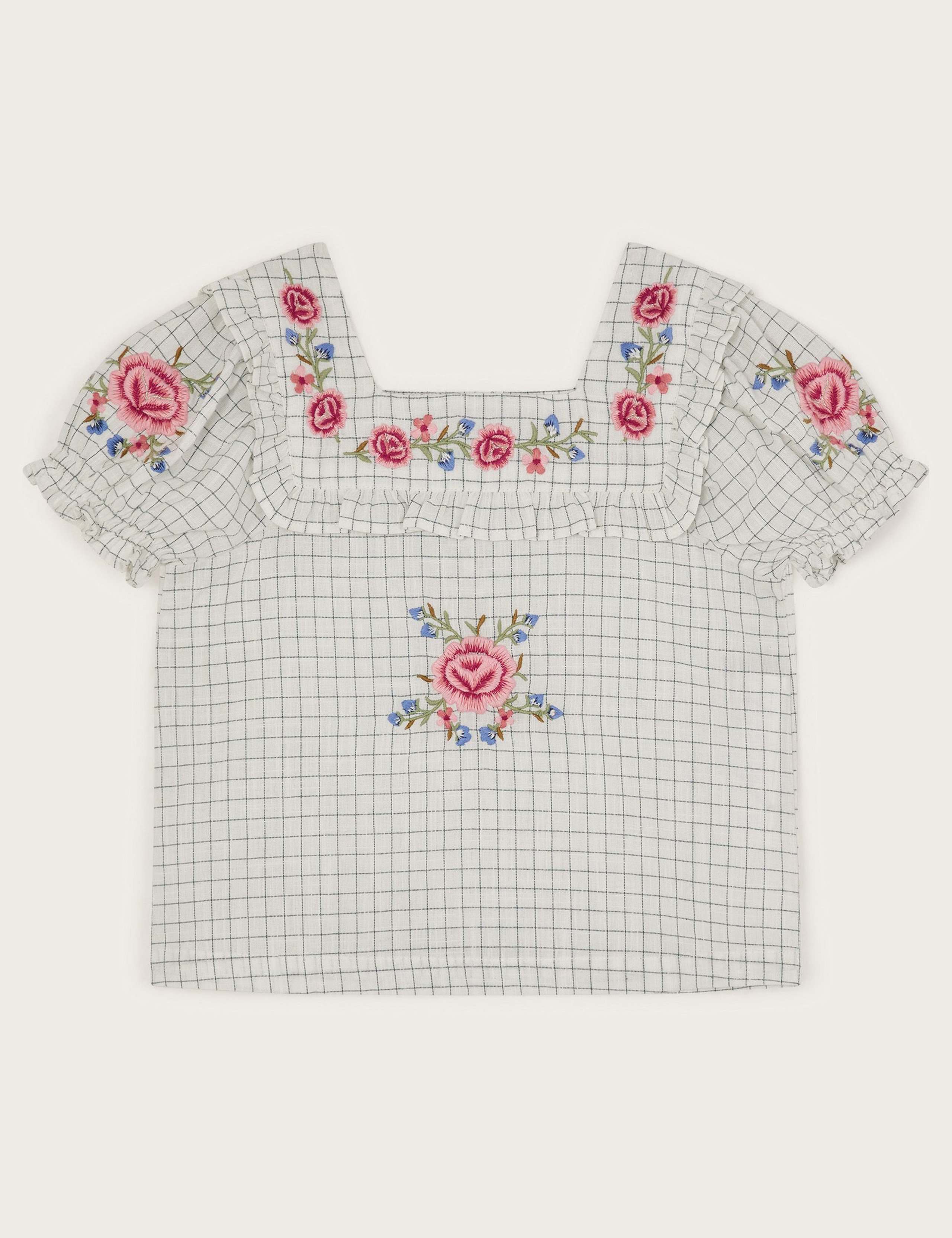 Pure Cotton Patterned Blouse (3-13 Yrs)