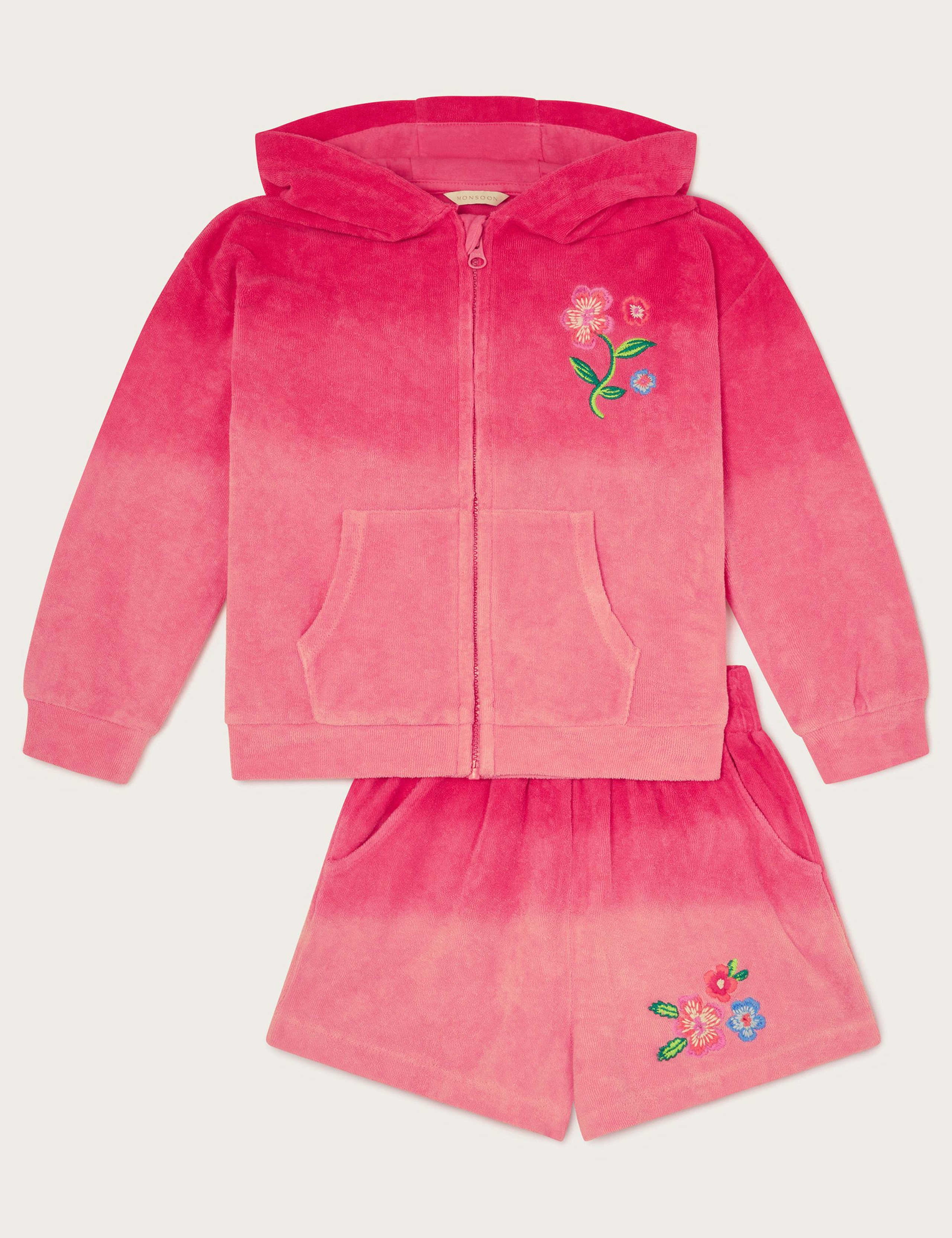 2pc Pure Cotton Ombre Top & Shorts Set (3-13 Yrs)